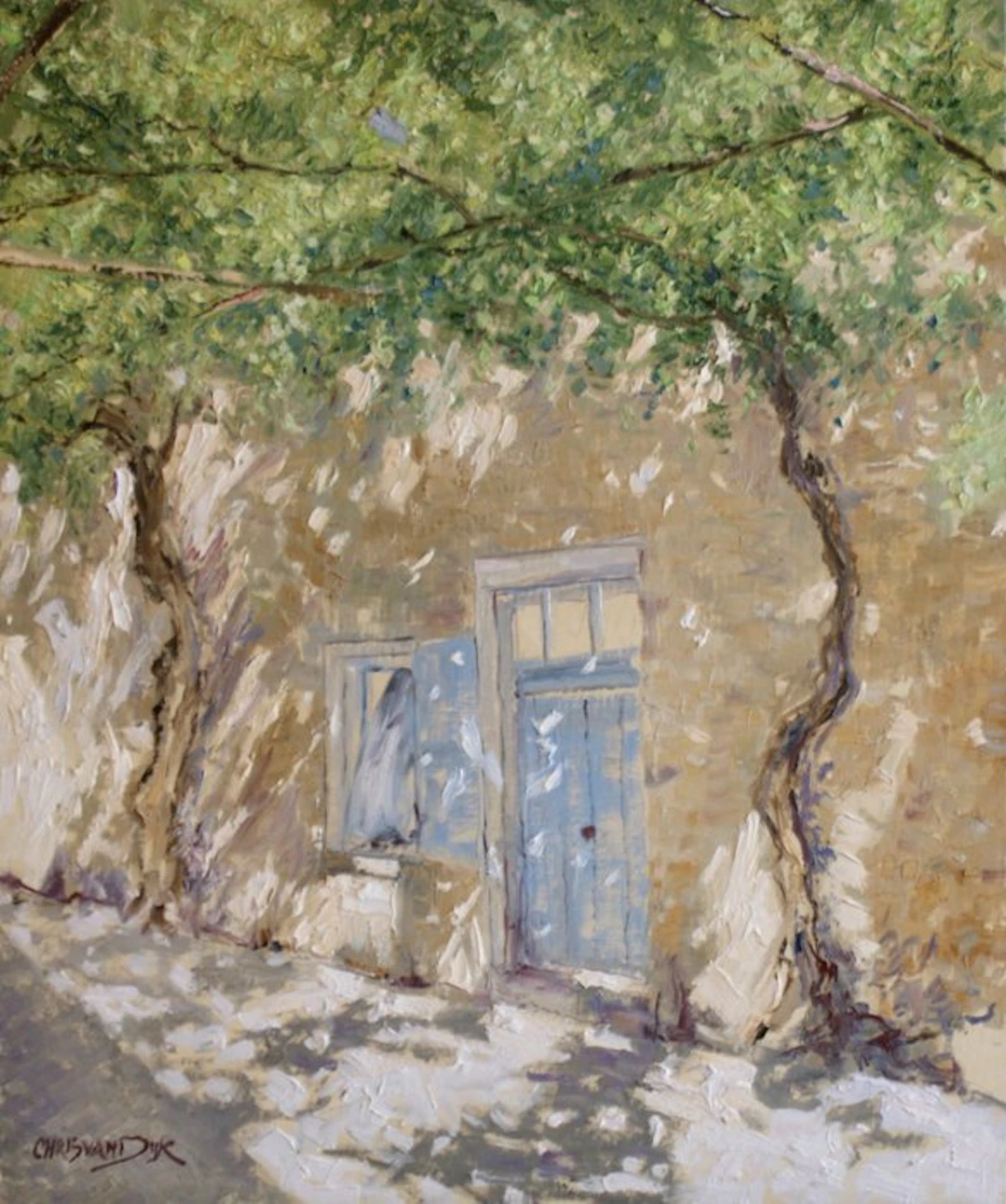 Chris van Dijk (1952) Impressionist - " Vigne "