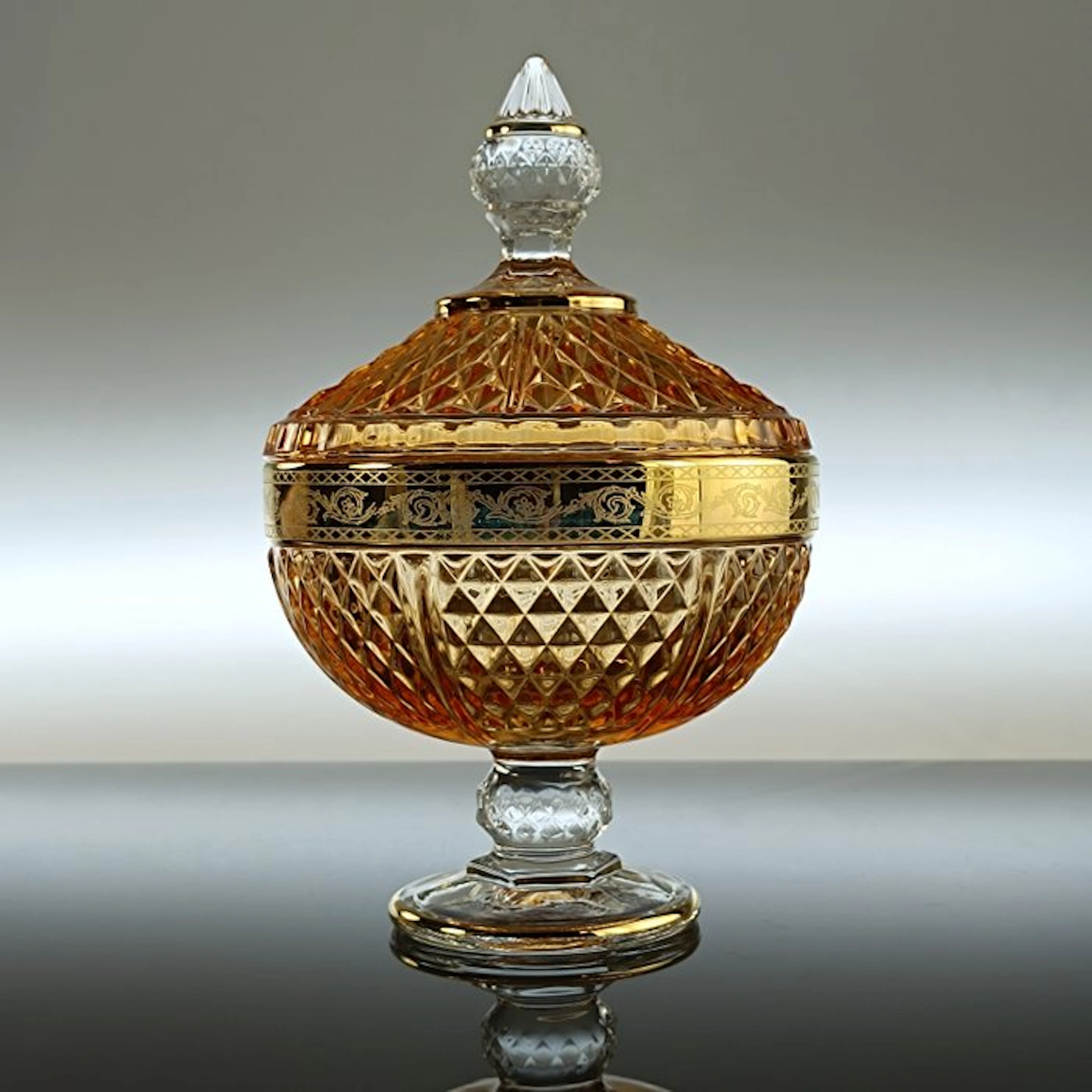 Secoloventesimo - Biscuit box - 24kt gold - Amber LOW candy box