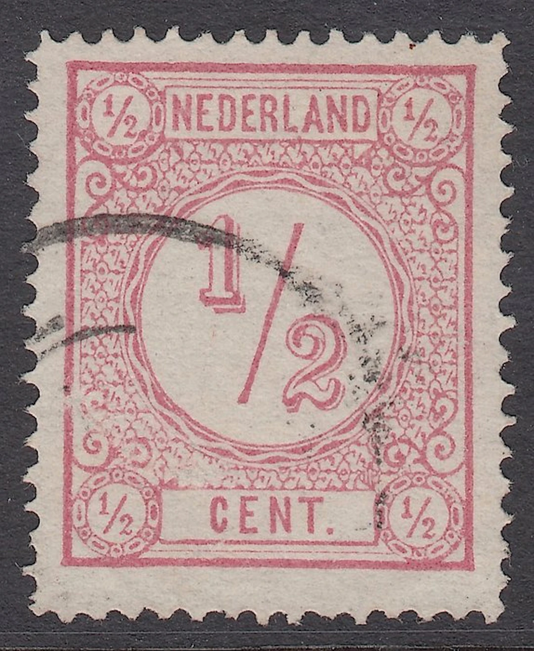Netherlands 1876 - Print seal, line spacing 14 - NVPH 30AI