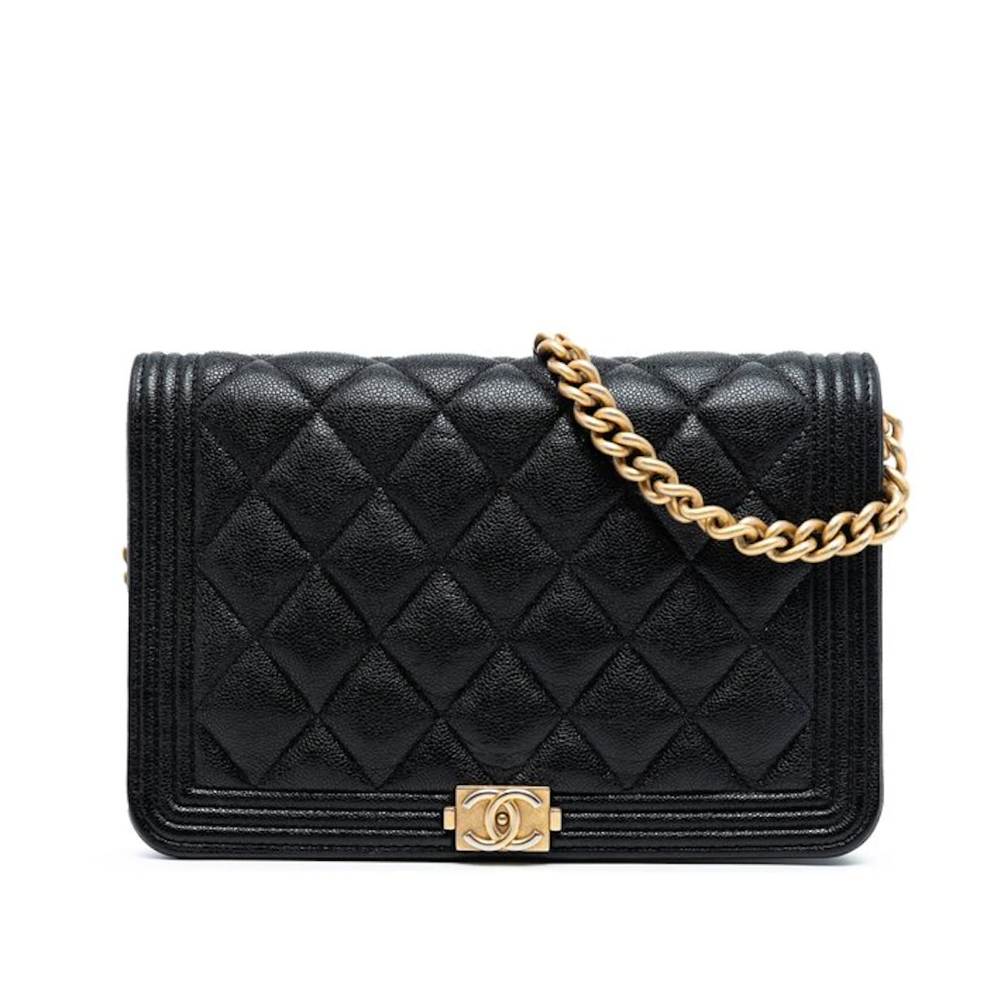 Chanel - Quilted Caviar Boy Wallet on Chain - Bag