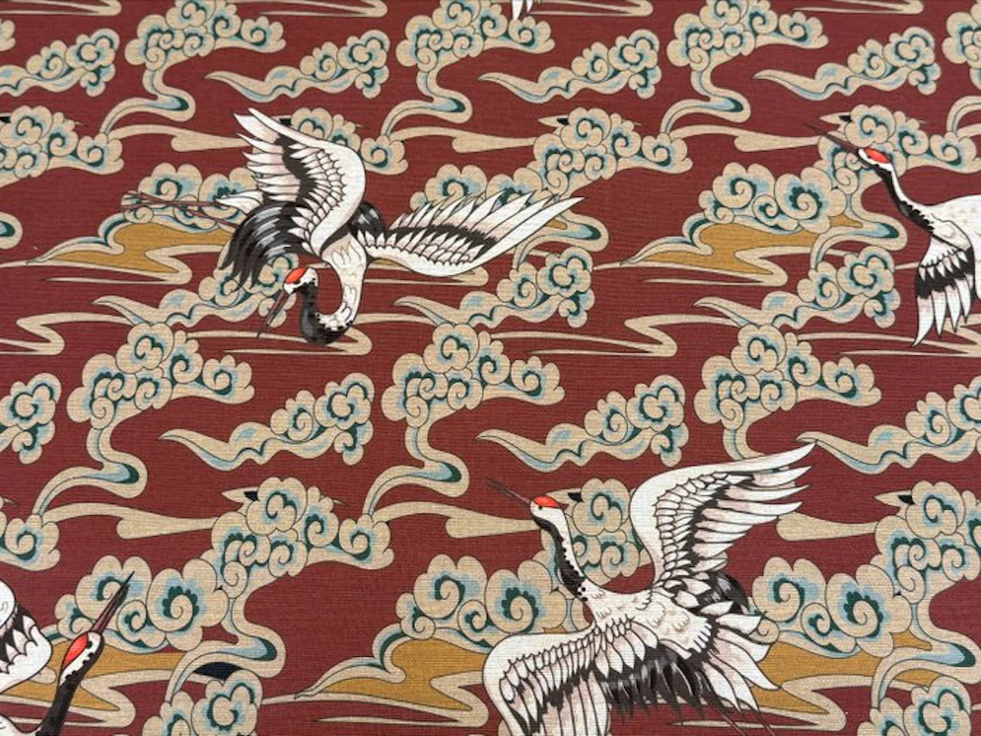 The Flight of the Imperial Cranes Among the Clouds of the...