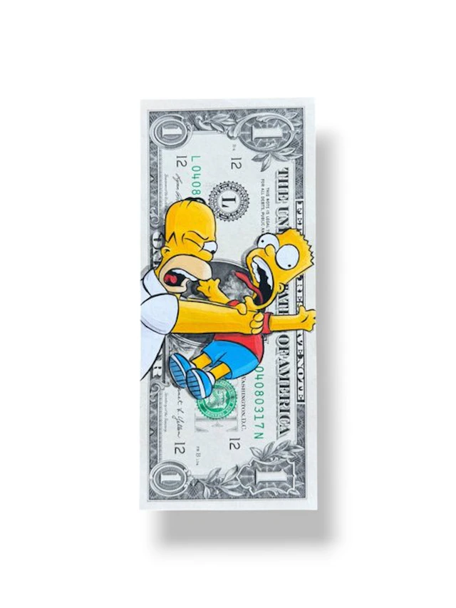 Alan Stefanov (1999) - "Family Chaos" 1 dollar bill - NO Reserve