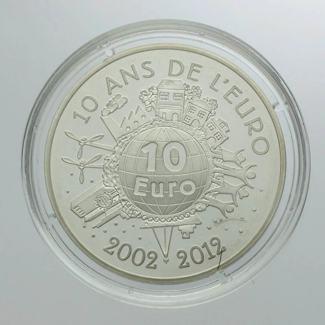 France. 10 Euro 2012 "10 ans de l'Euro - Semeuse" Proof (No reserve price)