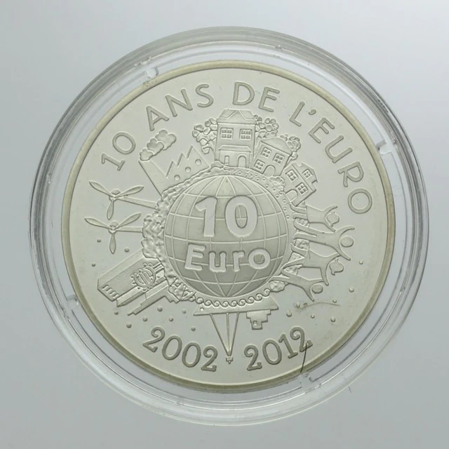 France. 10 Euro 2012 "10 ans de l'Euro - Semeuse" Proof (No reserve price)