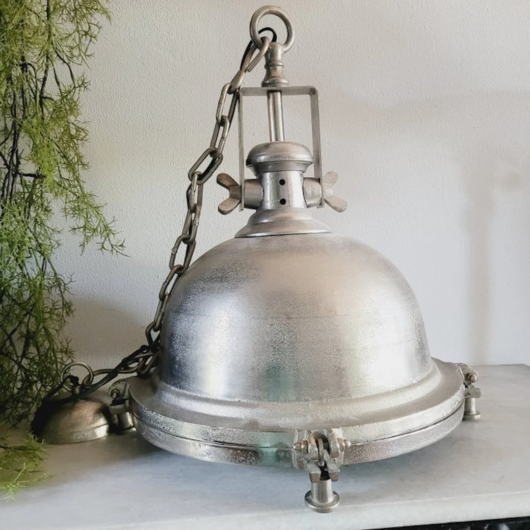Vintage, Industriële & Zware Kwaliteit, Hanglamp, 1980 - Lamp - Metal