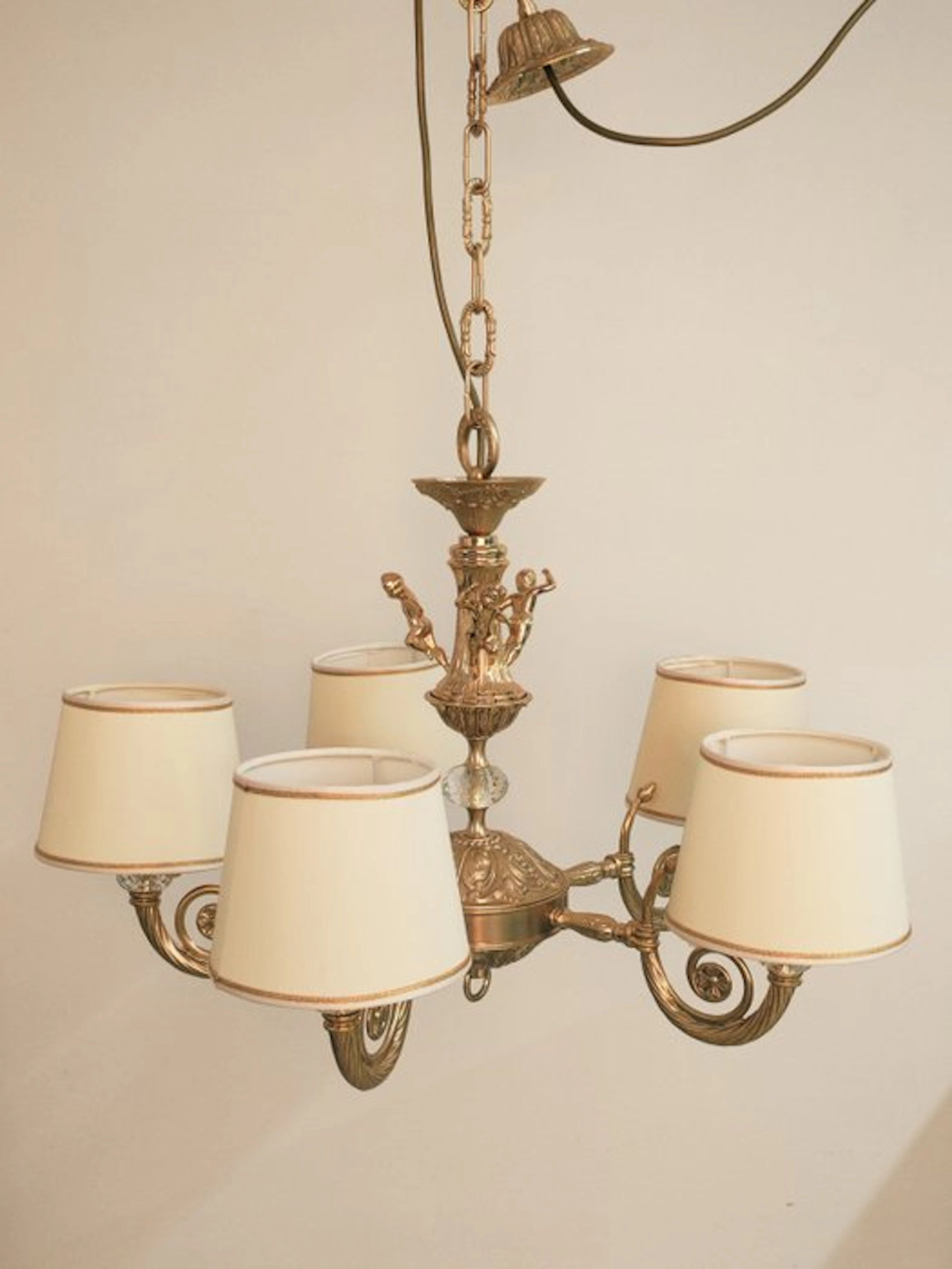 SECOLOVENTESIMO - Chandelier - Gilt brass - Brass Made in Italy lamp