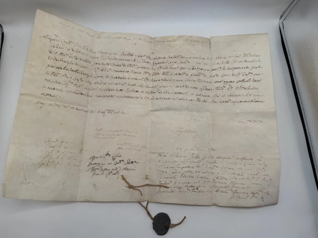 Doge Alvise Contarini - Lettera Ducale su pergamena con...