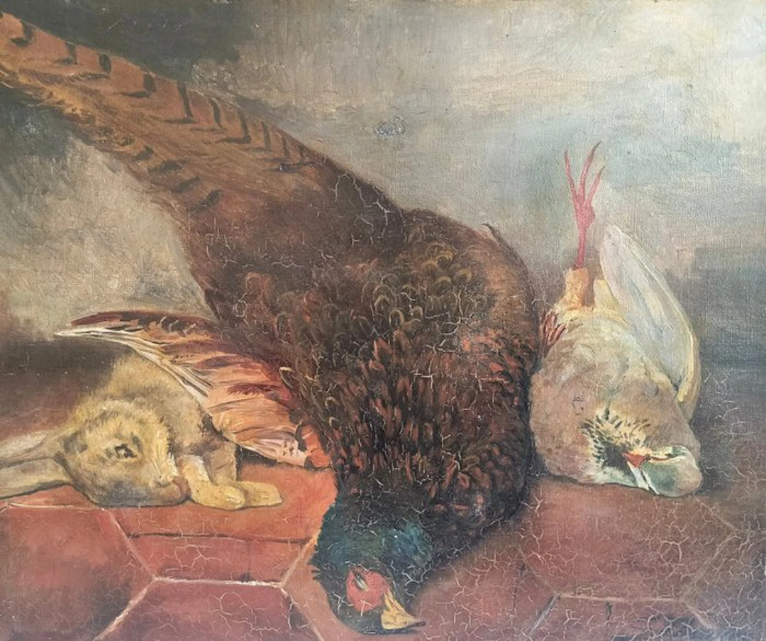 Scuola olandese (prima metà XIX) - Natura Morta di Caccia