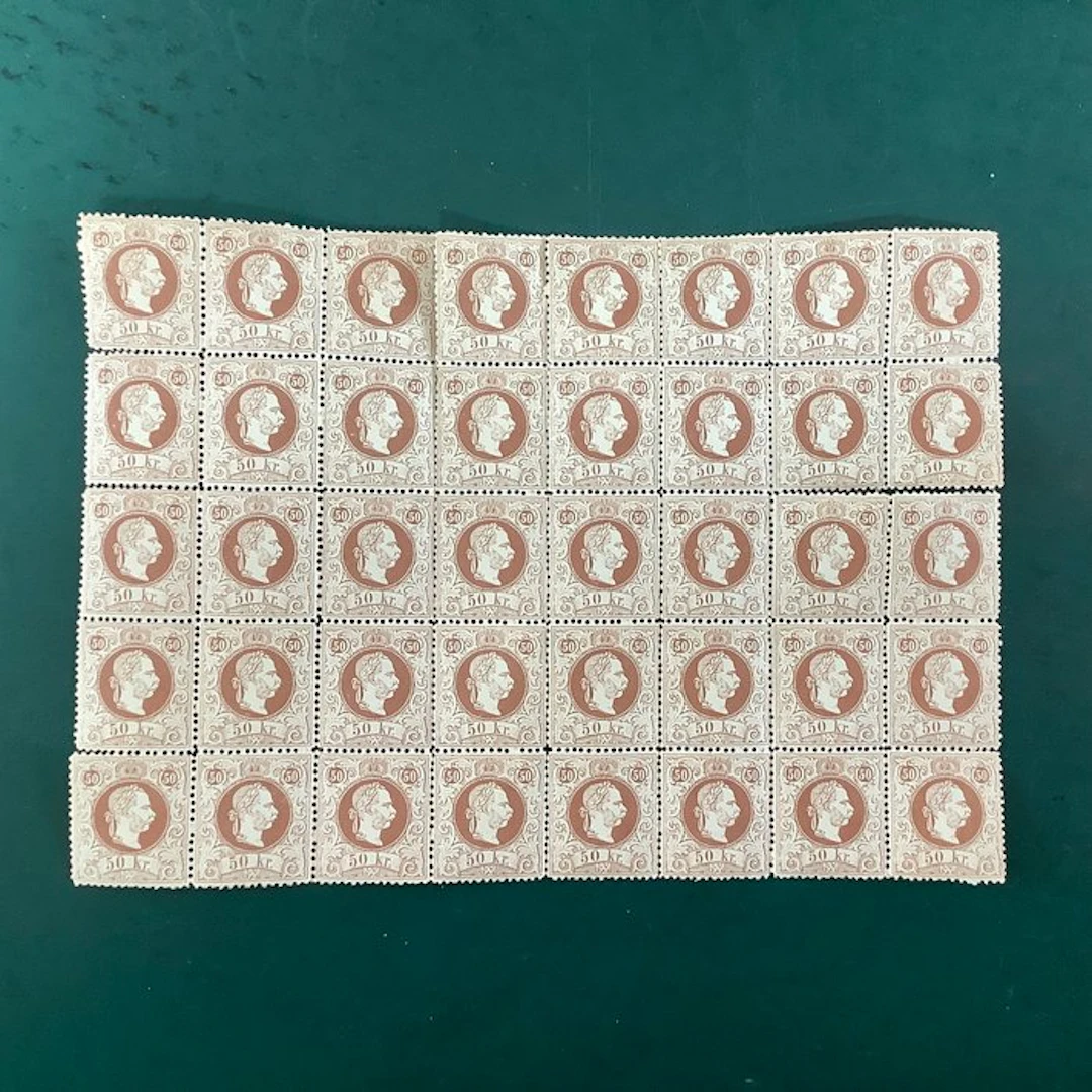 Austria 1867 - 50 Kreuzer in perforation 40 - MNH - Michel 41 II