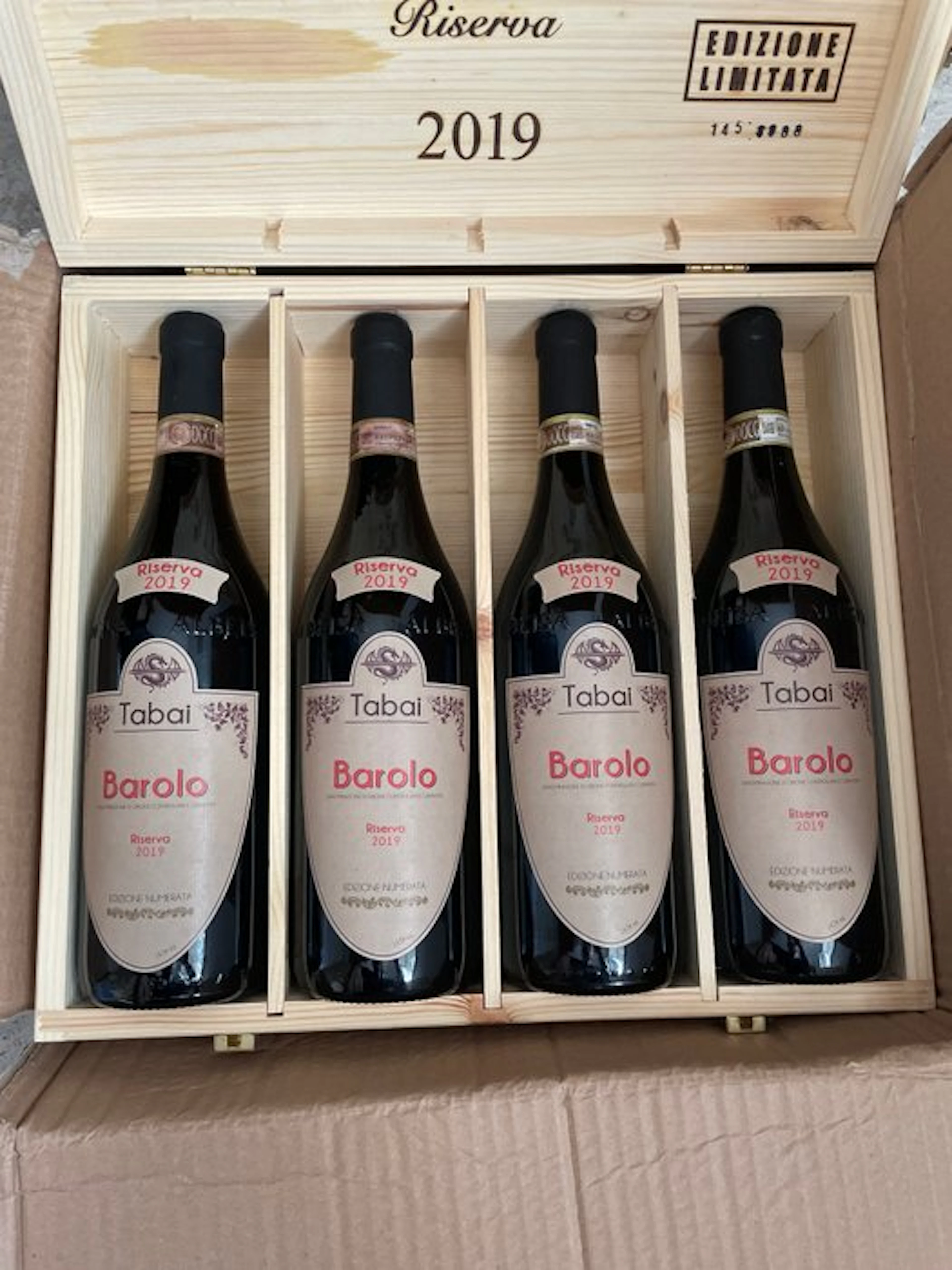2019 Tabai Barolo - Barolo Riserva - 4 Bottles (0.75L)