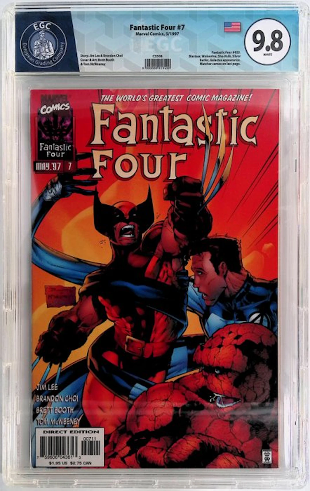 Fantastic Four #7 - EGC 9.8 - 1 Graded comic - First edition - 1997