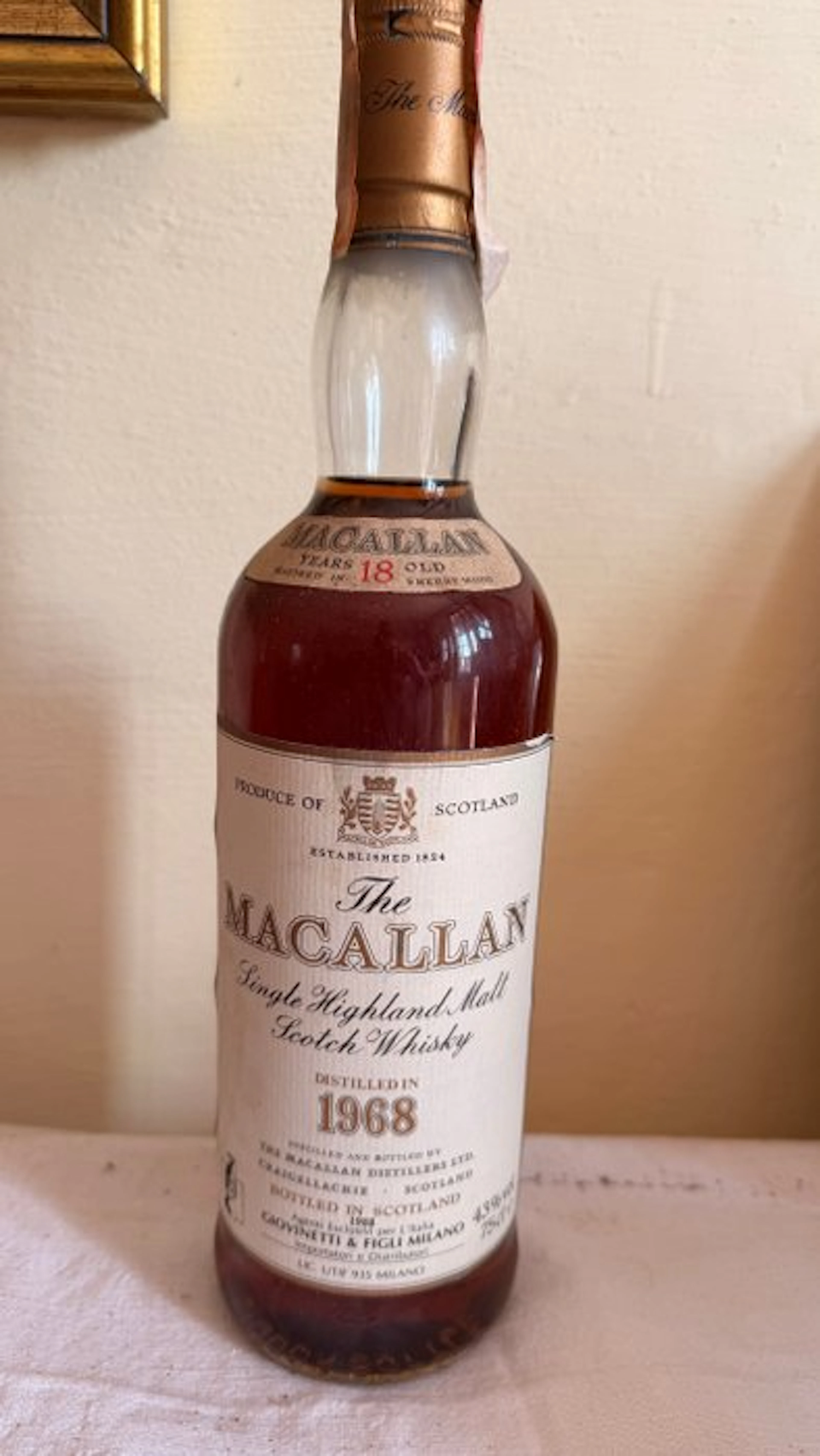 Macallan 1968 18 years old Sherry Wood - b. 1988 - 75cl