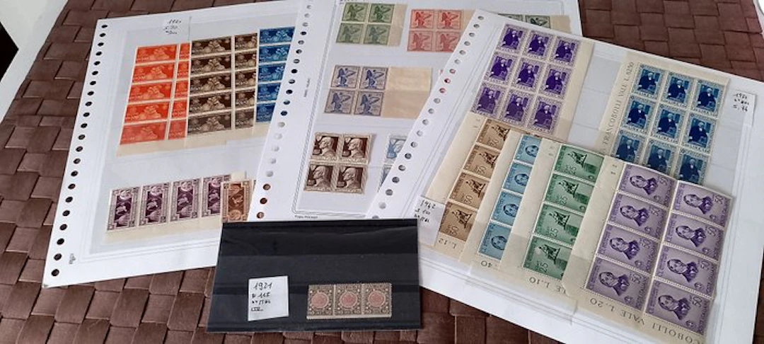 Italy Kingdom 1921/1942 - Commemorative Kingdom lot with quartines