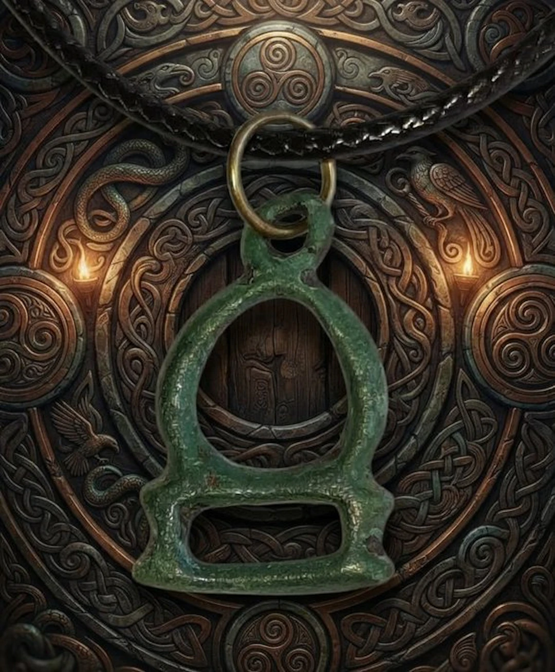 Celtic Bronze pendant-amulet. Excellent condition. (No reserve price)