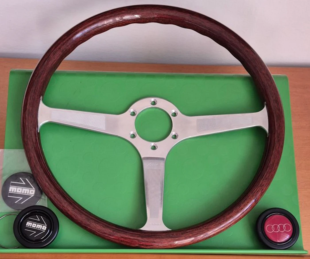 Car part (1) - Momo - VOLANTE MOMO INDY IN LEGNO MOGANO...