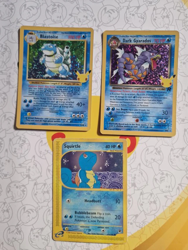 Pokémon - 3 Card - Blastoise