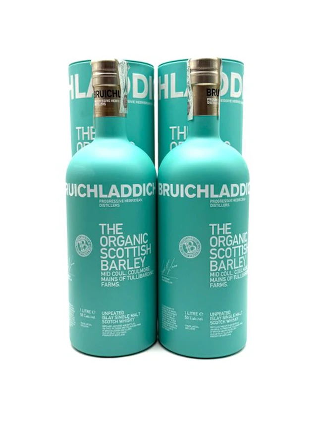 Bruichladdich - The Organic Scottish Barley - b. 2015 - 1 Litre - 2 bottles