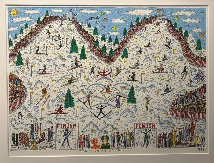 James Rizzi (1950-2011) - Mountains of Fun