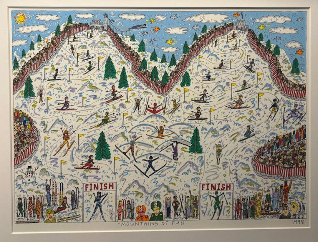 James Rizzi (1950-2011) - Mountains of Fun