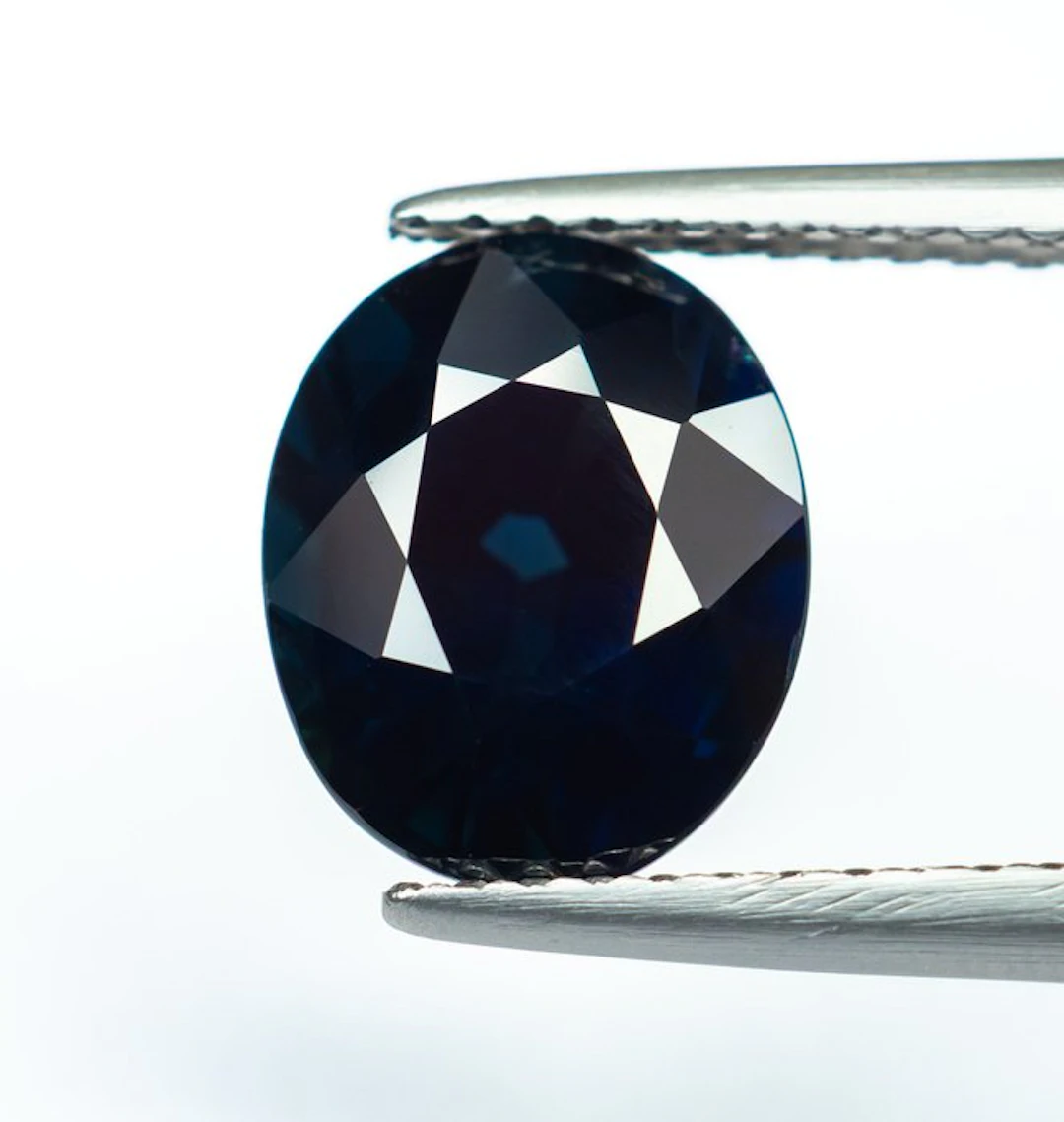 No reserve price Sapphire - 3.03 ct - Bellerophon Gemlab - Deep Blue