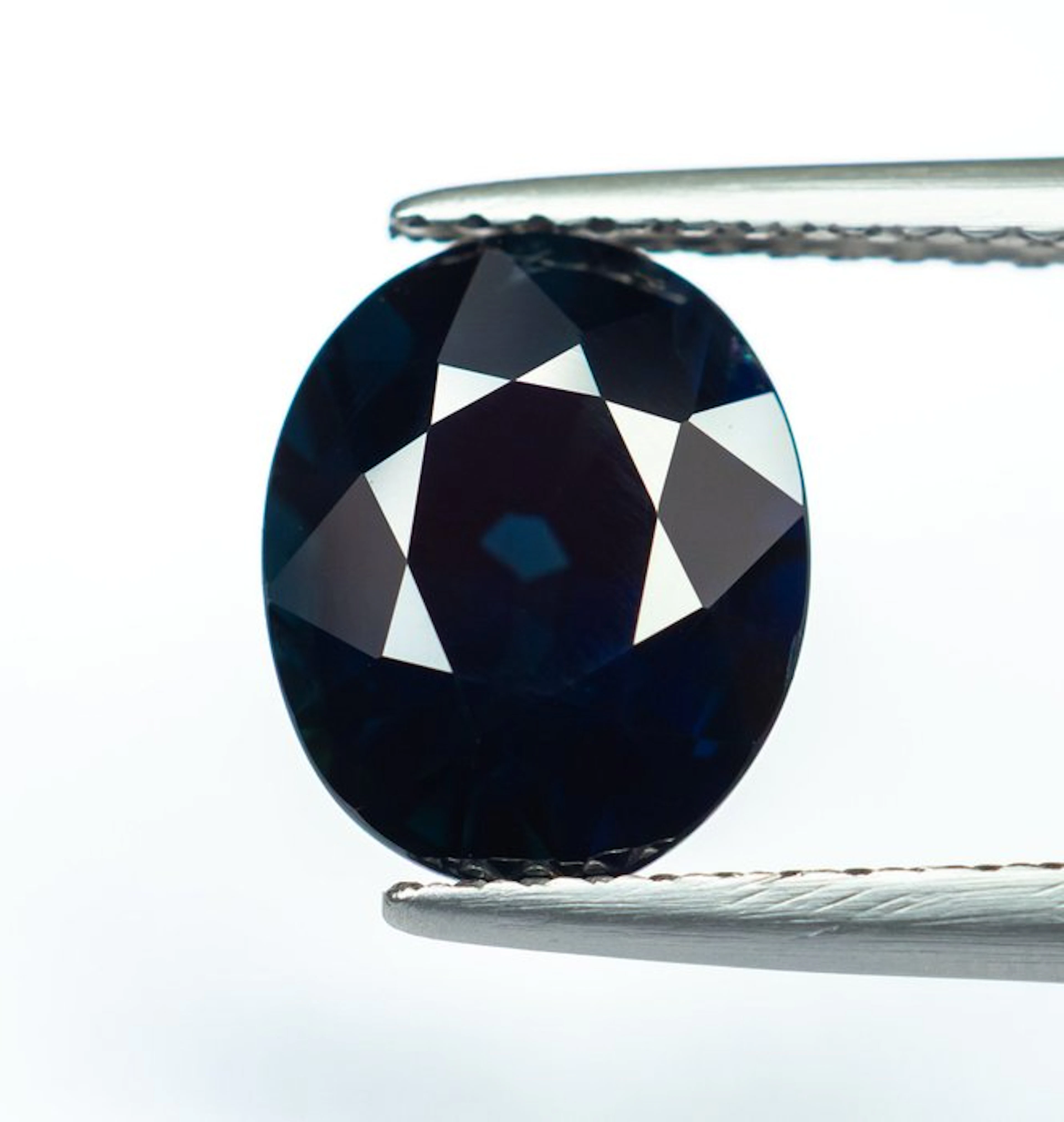 No reserve price Sapphire - 3.03 ct - Bellerophon Gemlab - Deep Blue