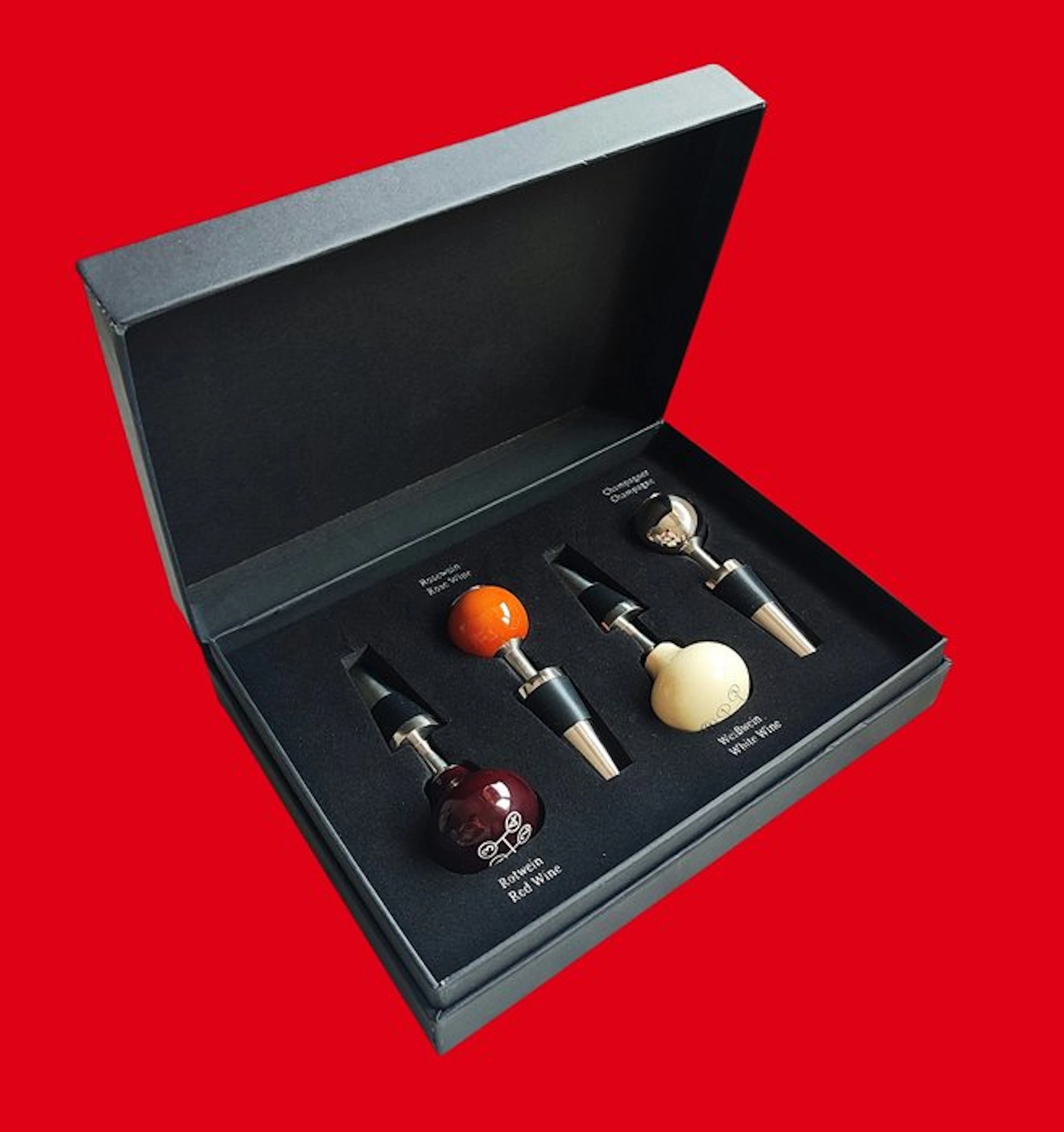 Mercedes-Benz - 4-piece wine stopper set - Pommeau de vitesse