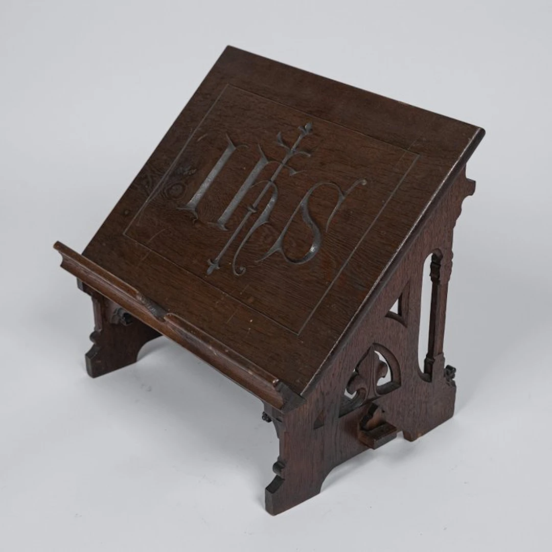 Wooden missal stand, neogothic - Oak - 1850-1900