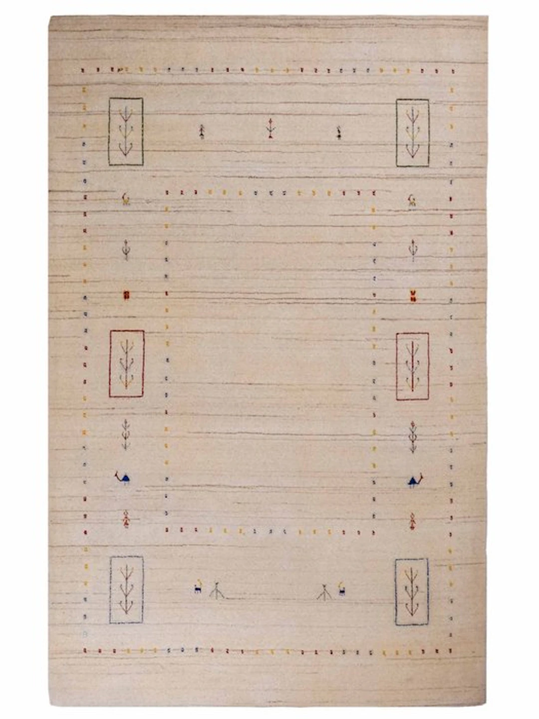 Gabbeh - Rug - 201 cm - 139 cm - handwoven wool rug