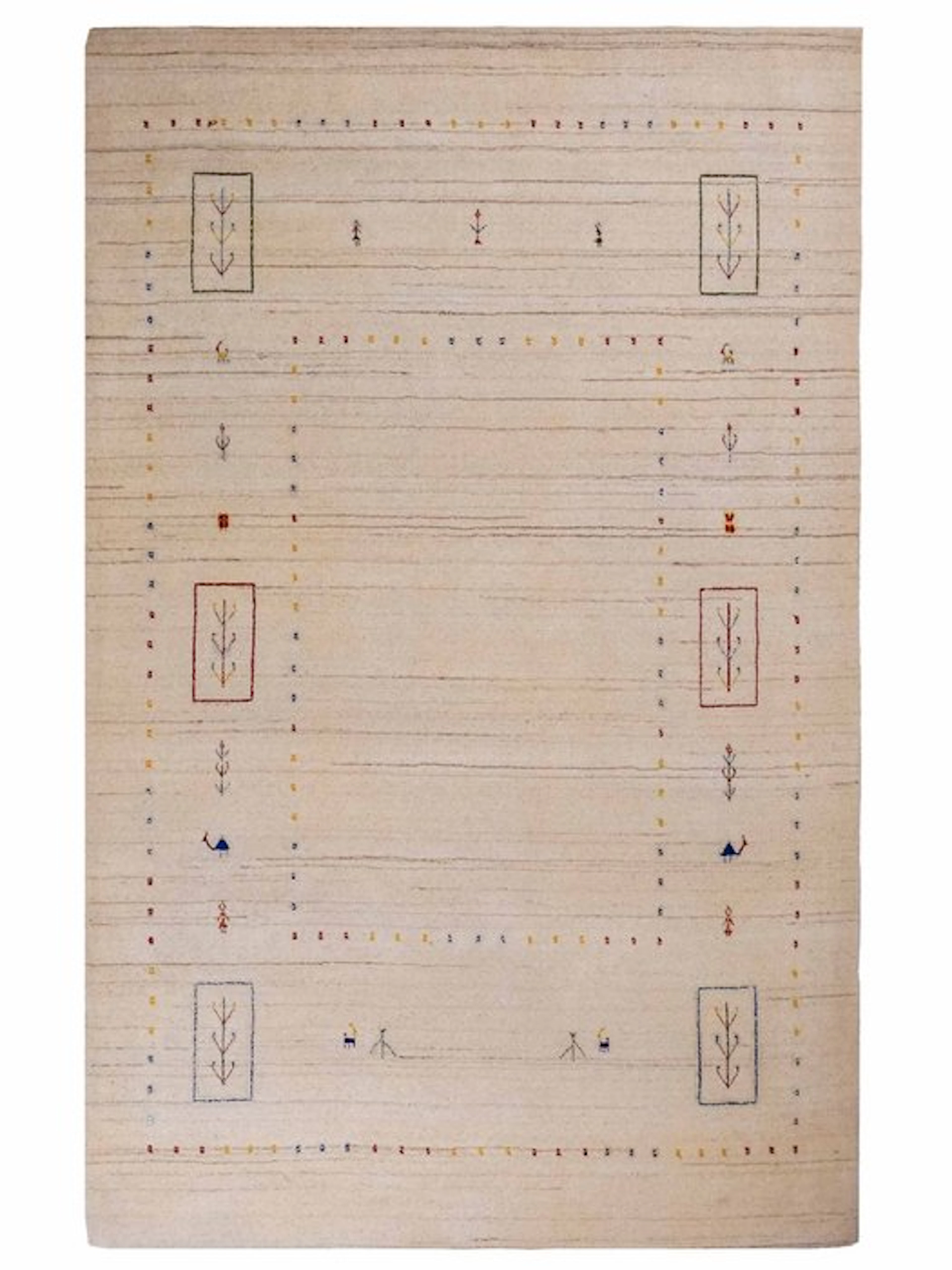 Gabbeh - Rug - 201 cm - 139 cm - handwoven wool rug