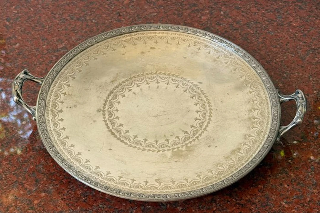Serving tray - Silverplated