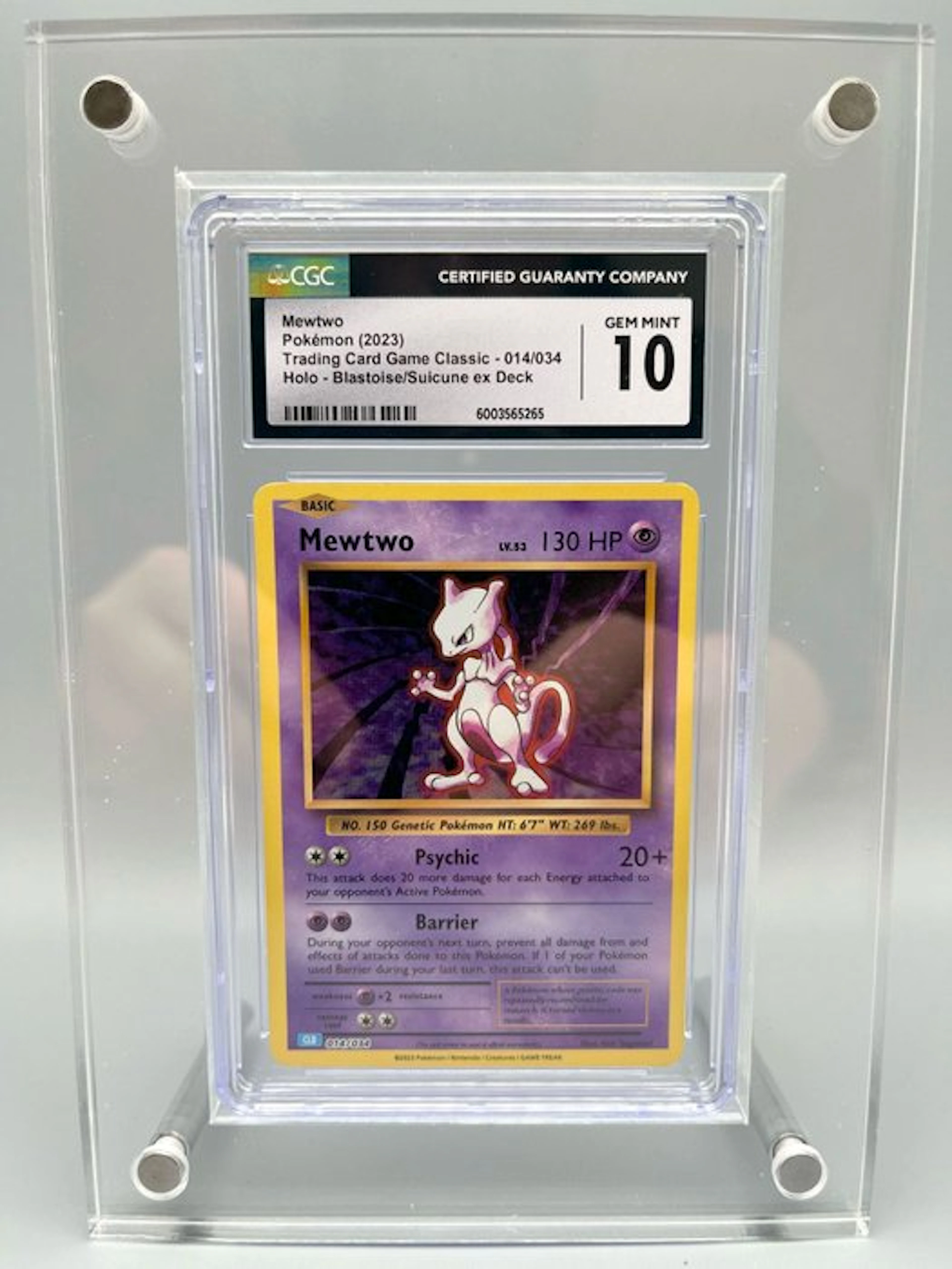 Pokémon Graded card - Mewtwo - CGC 10 - Various sets