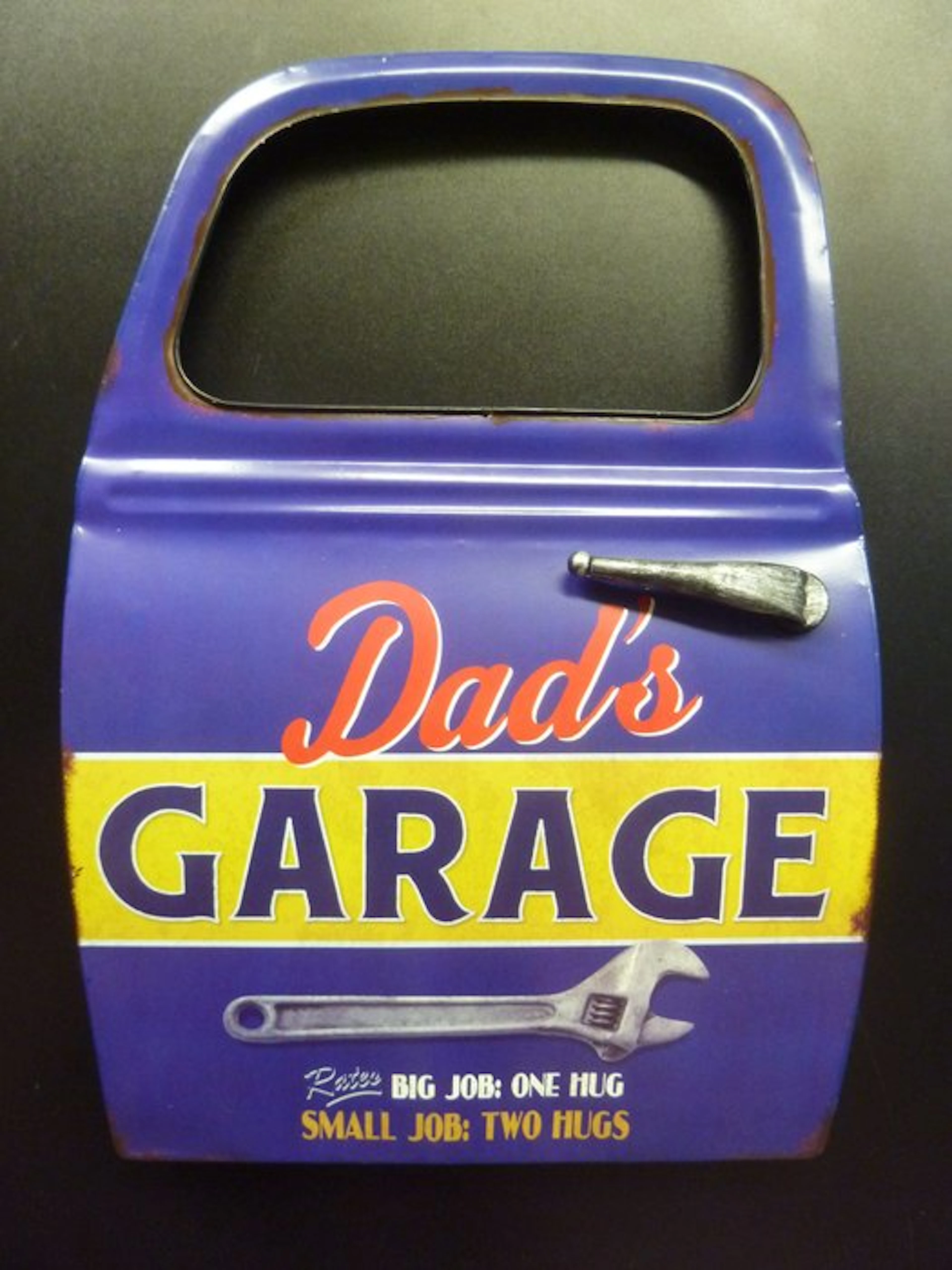 Sign - DAD´S Garage 3-D Car Door Tin Sign Gas Station...