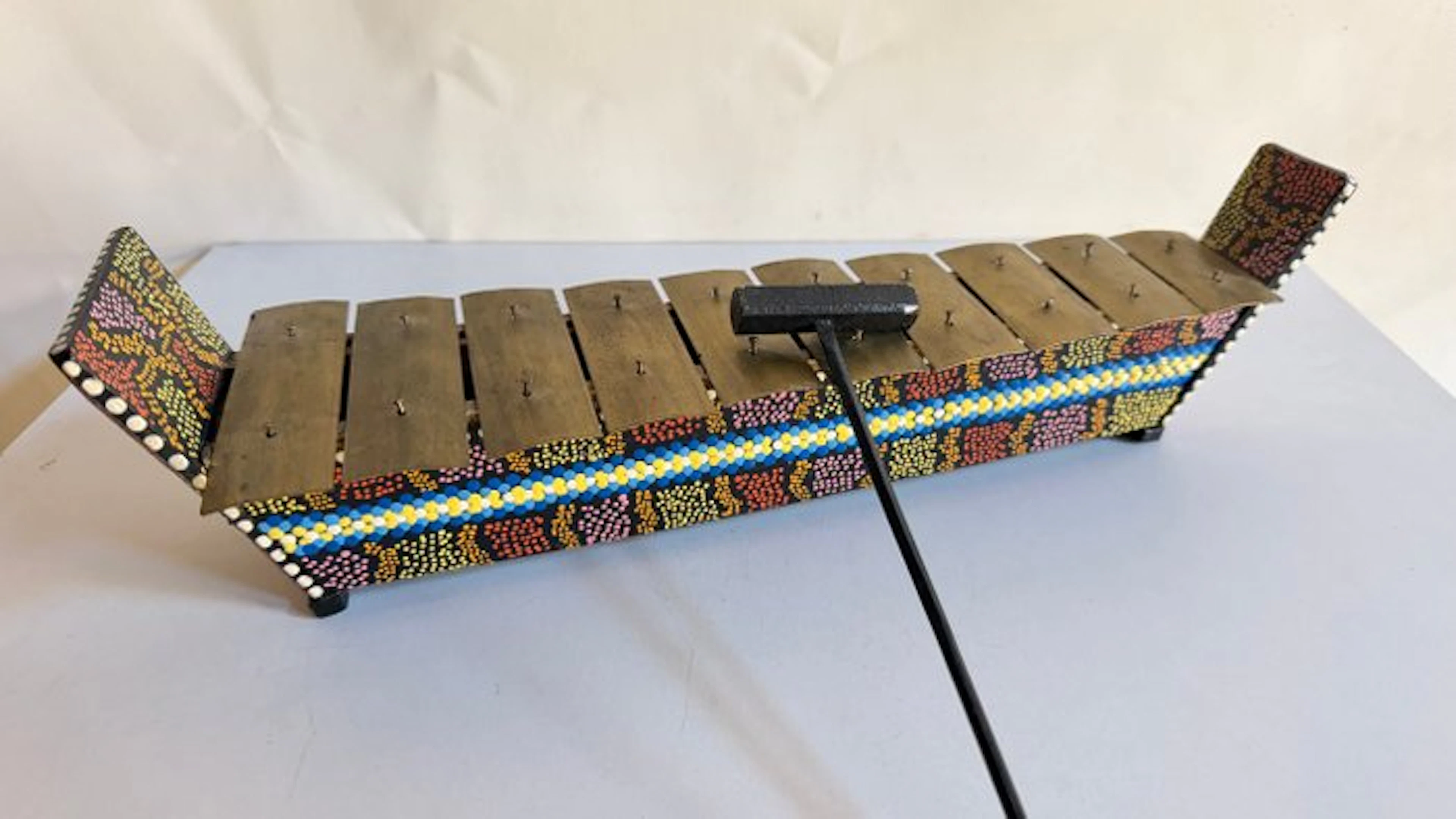 Ethnic African Xylophone · Artisan Wood Craft · Colorful...