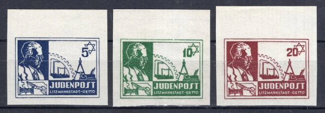 German Empire 1944 - Ghetto Mail Litzmannstadt sentence...