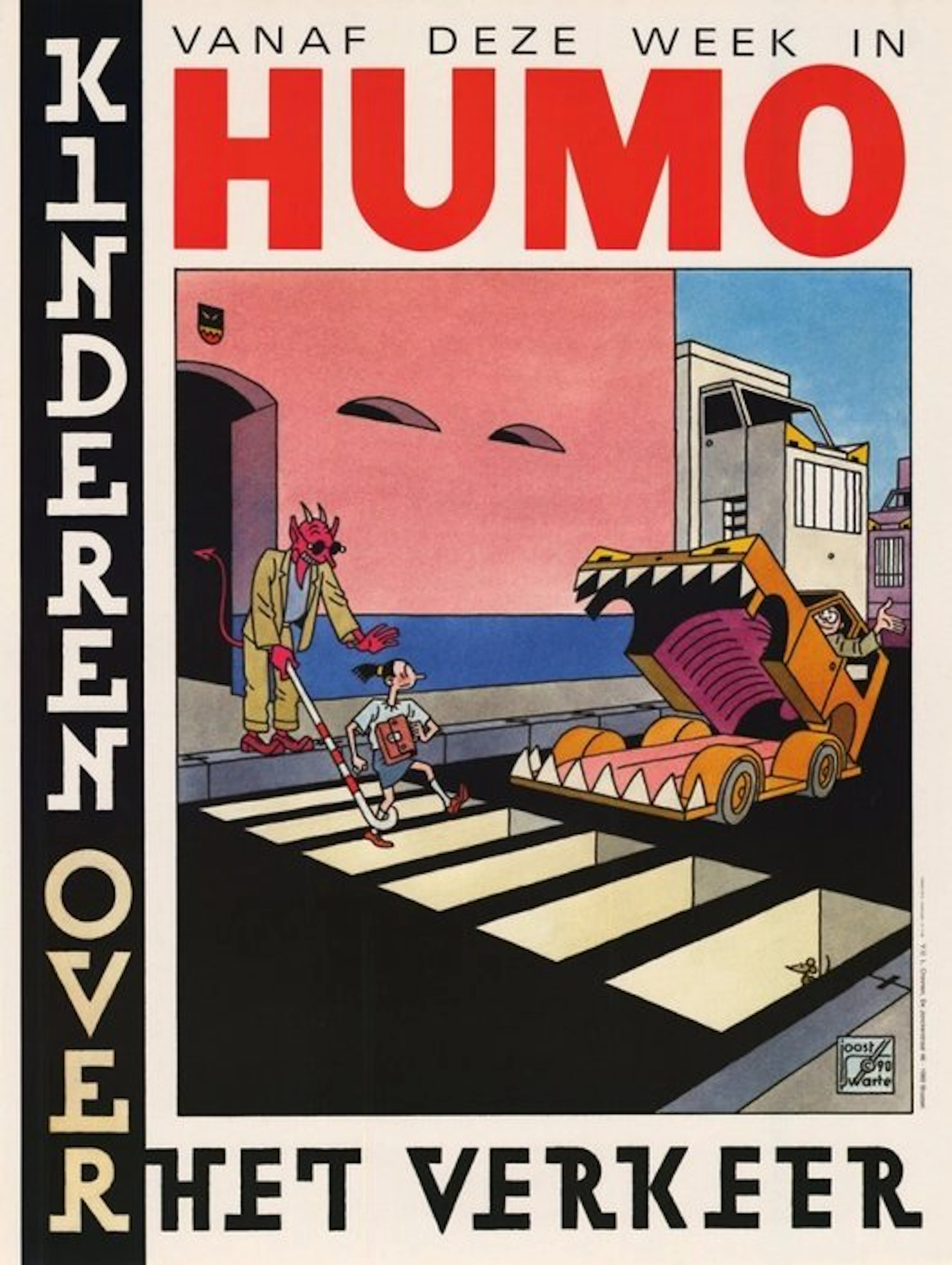 Joost Swarte - HUMO “Kinderen over het verkeer”