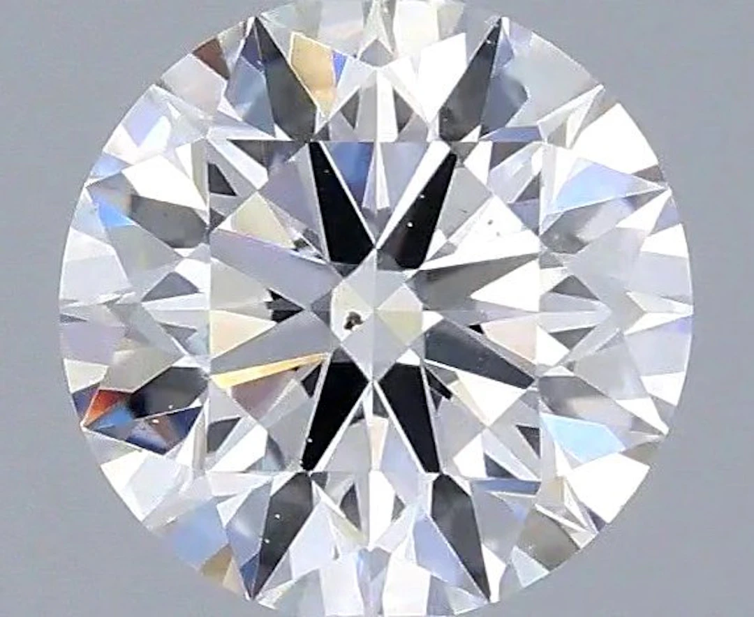 1 pcs Diamond (Natural) - 0.40 ct - Round - D...