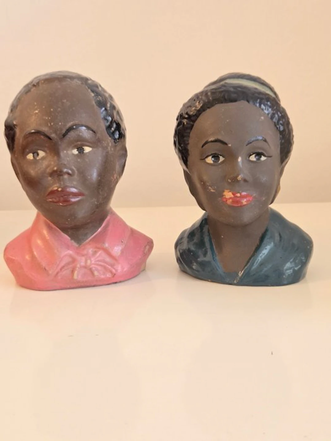 Money box (2) - Earthenware - Piggy Banks Busts