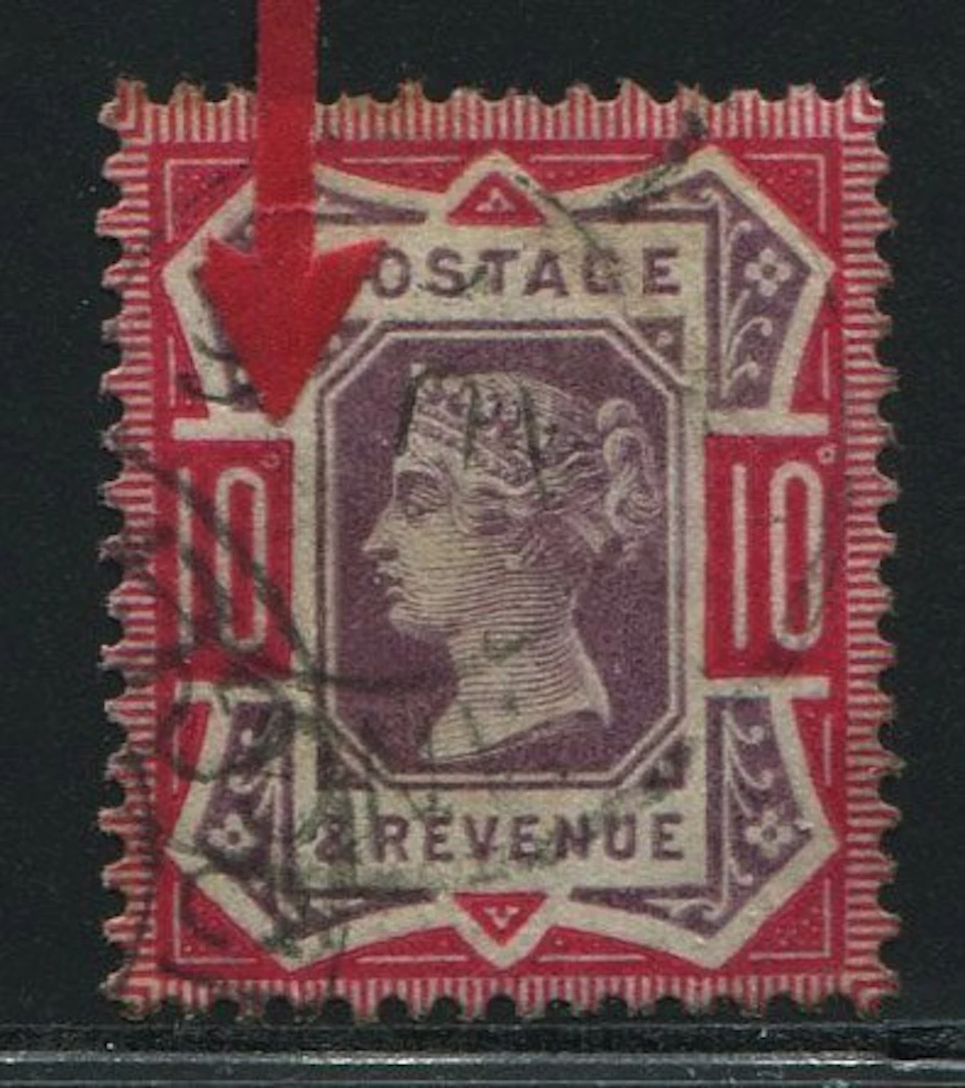 Great Britain 1890 - Jubilee 10 pence dull purple...