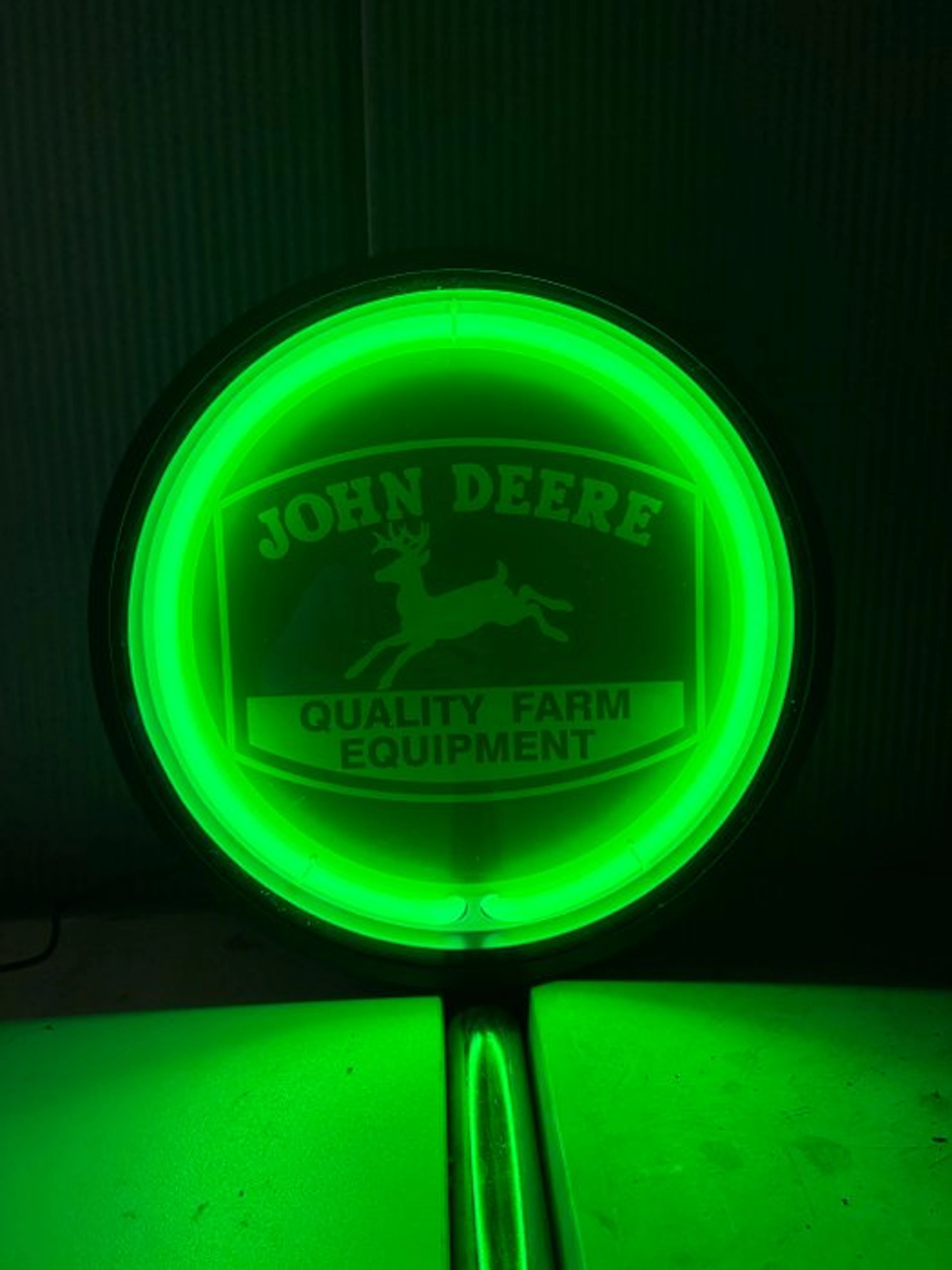 John Deere – Quality Farm Equipment – Green Neon...