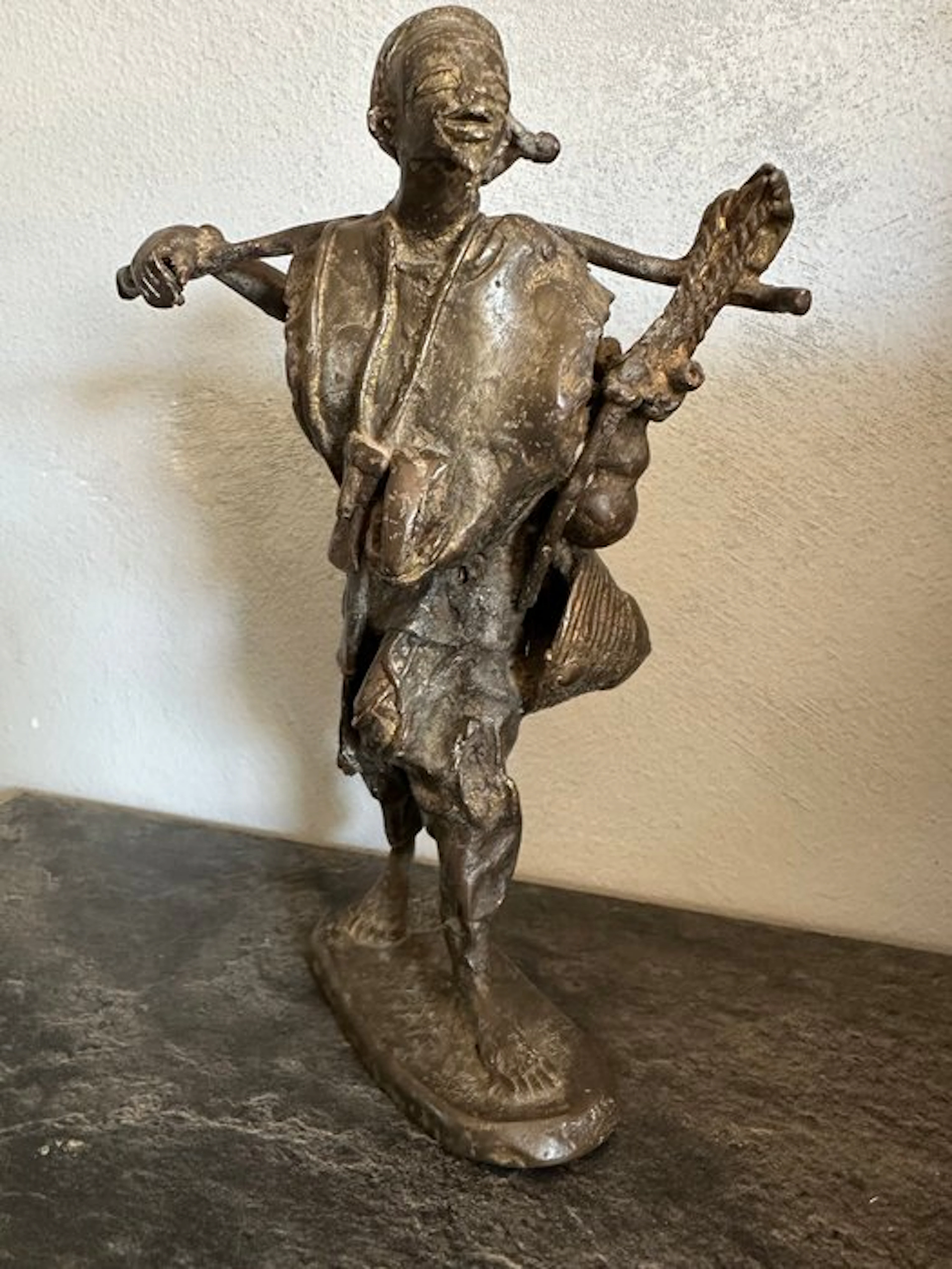 statuette pecheur - Statue - Côte d’Ivoire