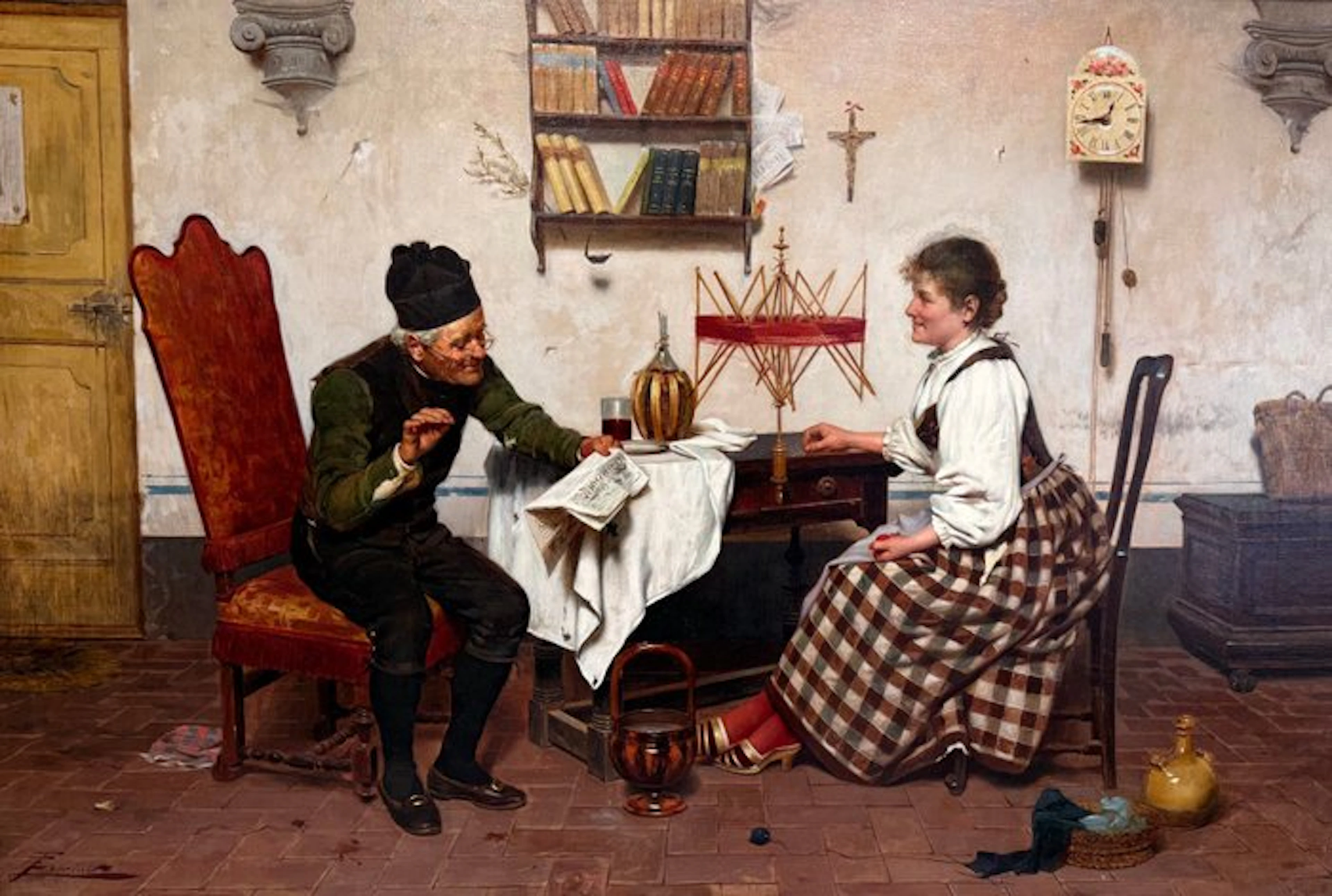 Emilio Torrini (1852-1920) - La Chiacchiera