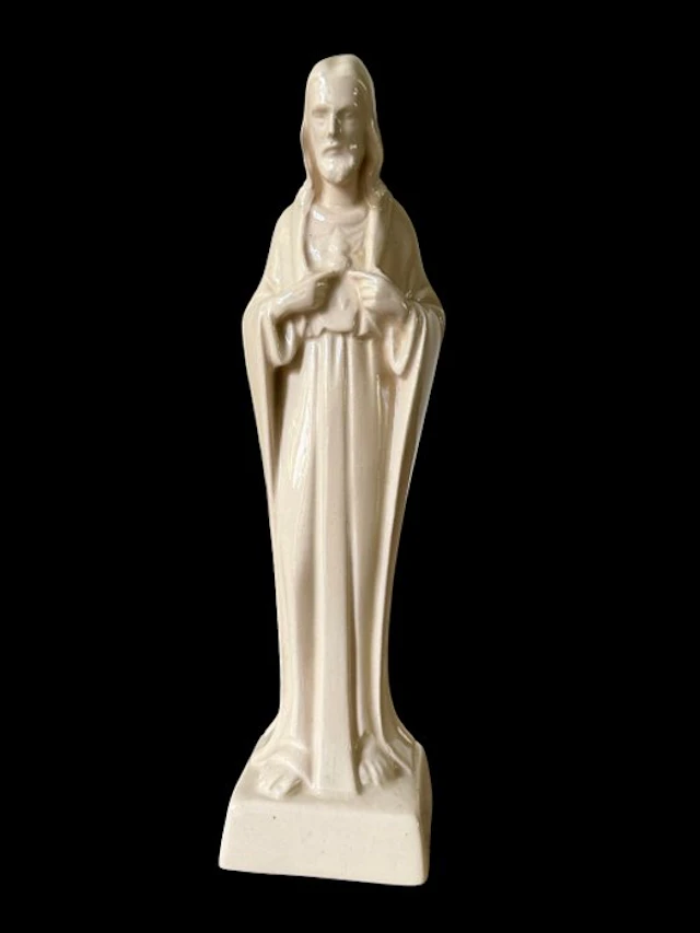 Sculpture, Heilige hart van Jezus - 23 cm - Earthenware - 1932