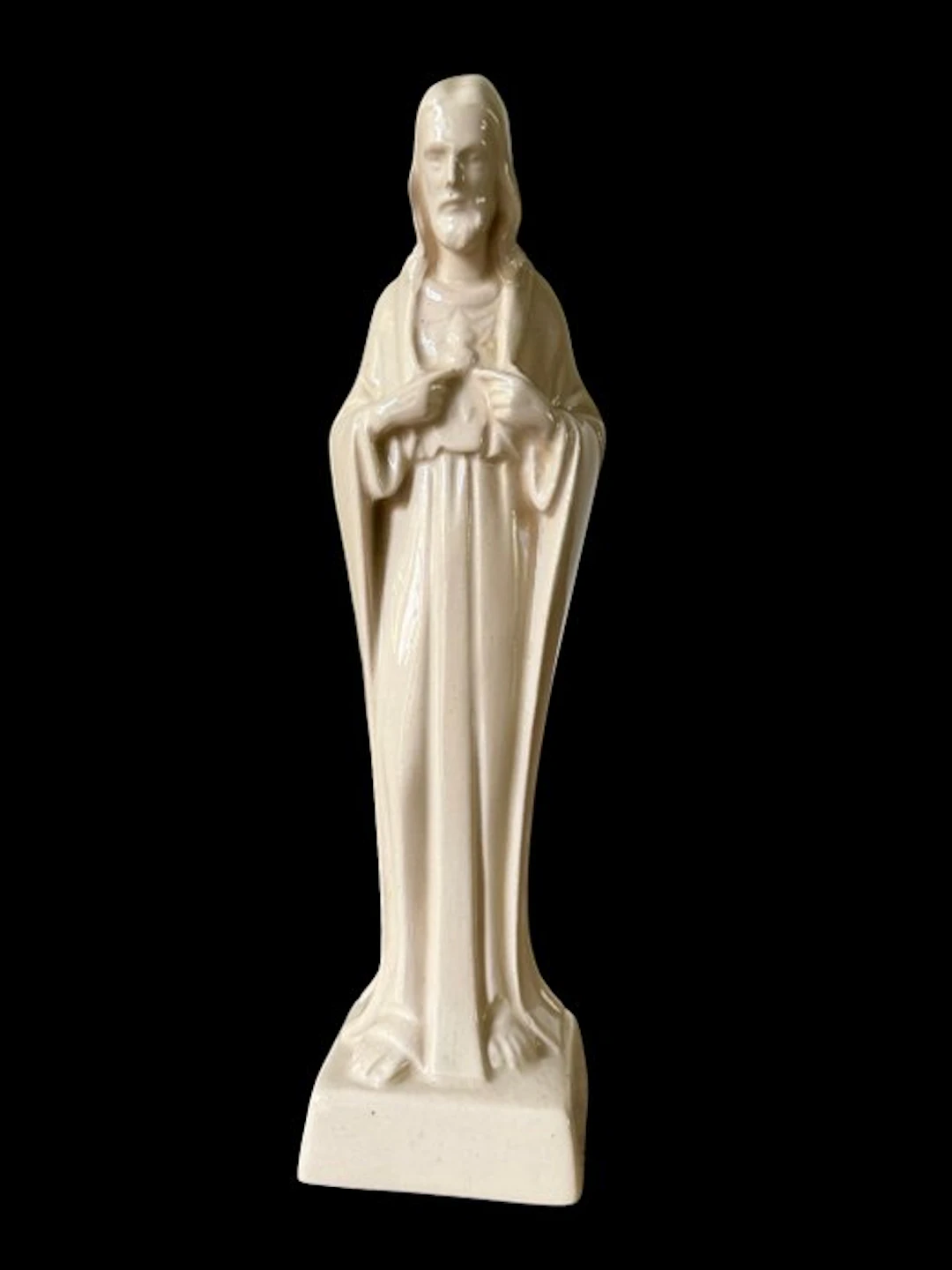Sculpture, Heilige hart van Jezus - 23 cm - Earthenware - 1932
