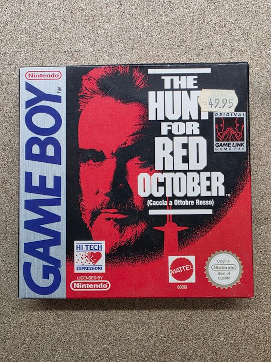 Nintendo - Gameboy Classic - "The Hunt for Red October"...
