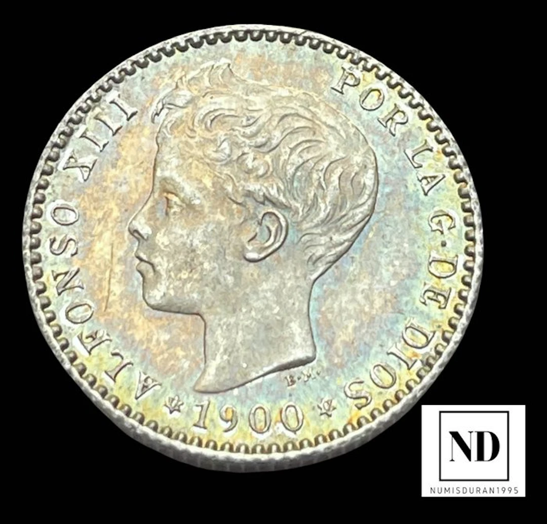 Spain. Alfonso XIII. 50 centimos 1900 - Madrid (No reserve price)