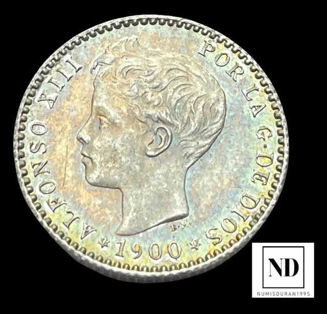 Spain. Alfonso XIII. 50 centimos 1900 - Madrid (No reserve price)
