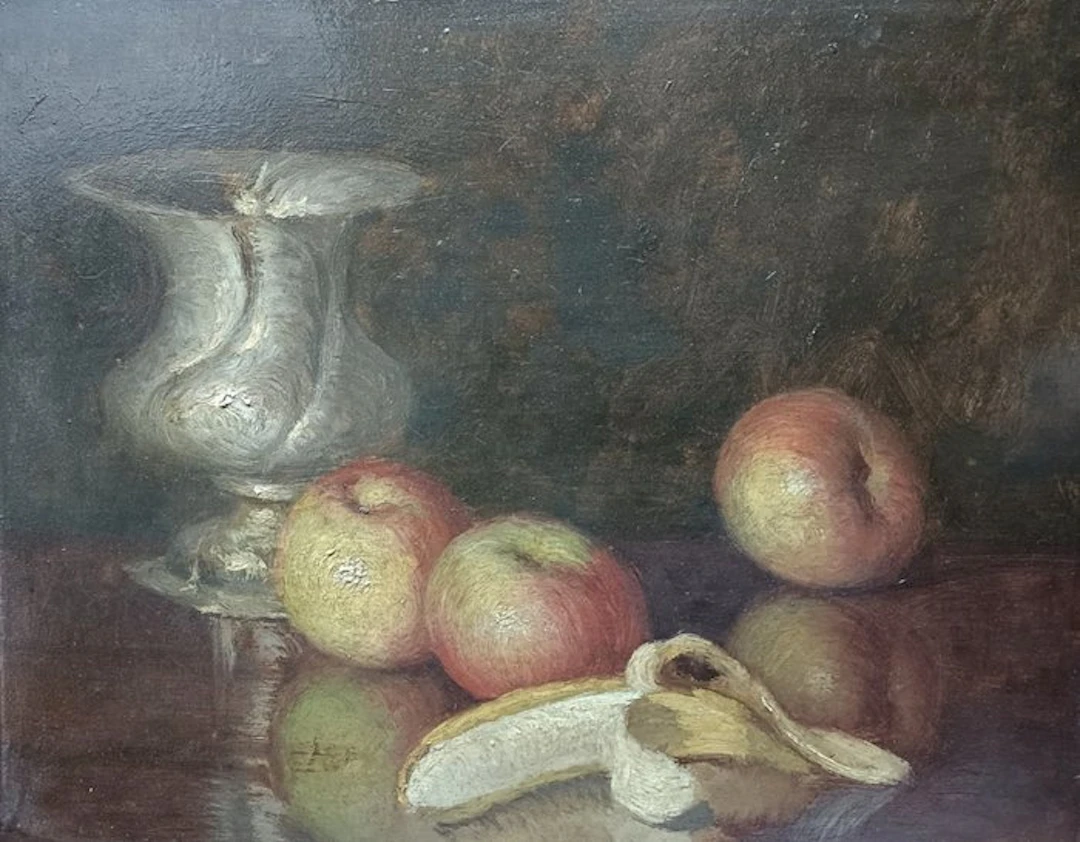 Alcide Ernesto Campestrini (1897-1983) - Natura morta con frutta