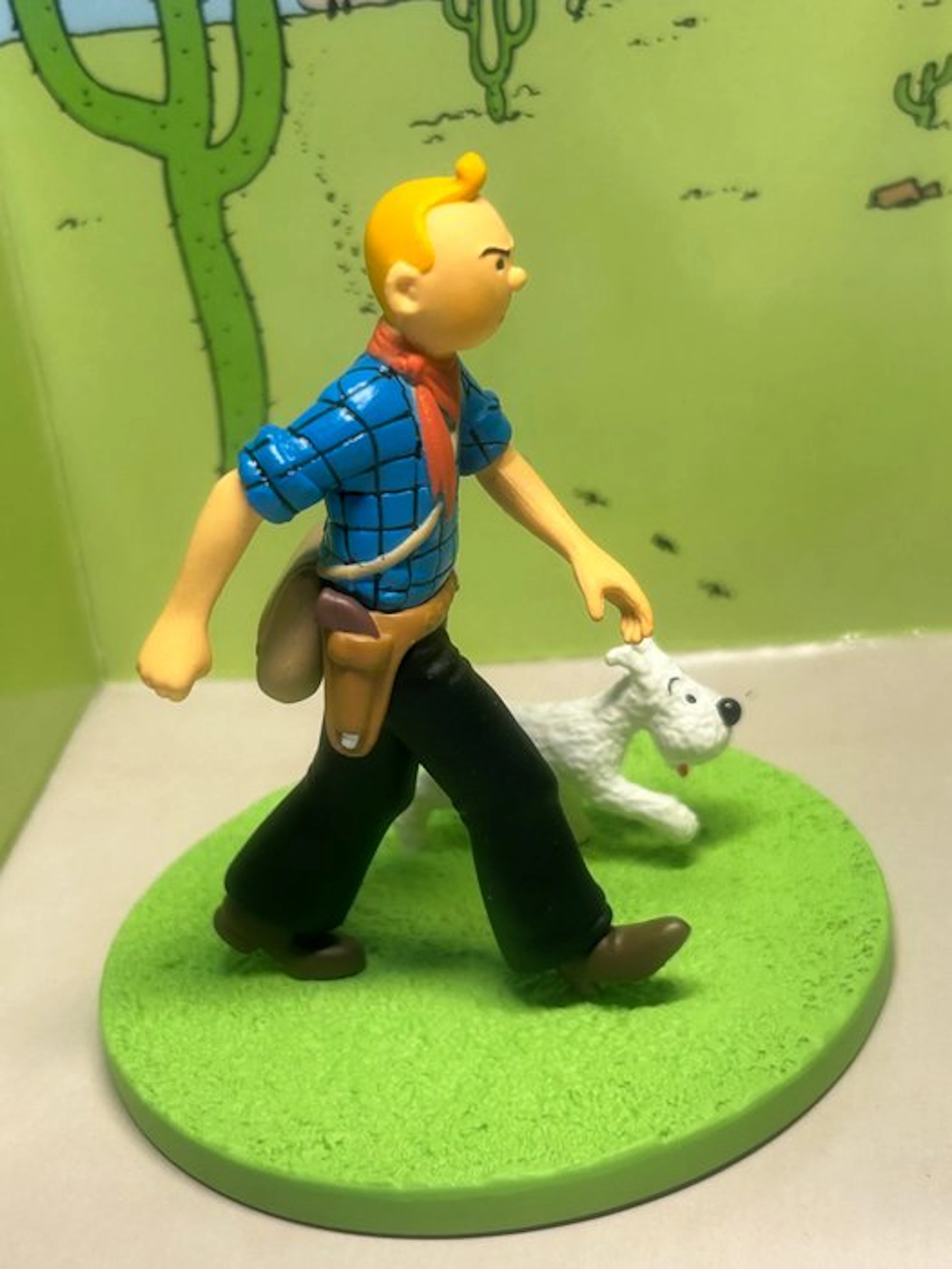 Tintin - Scène cube Moulinsart - Tintin Cow-Boy