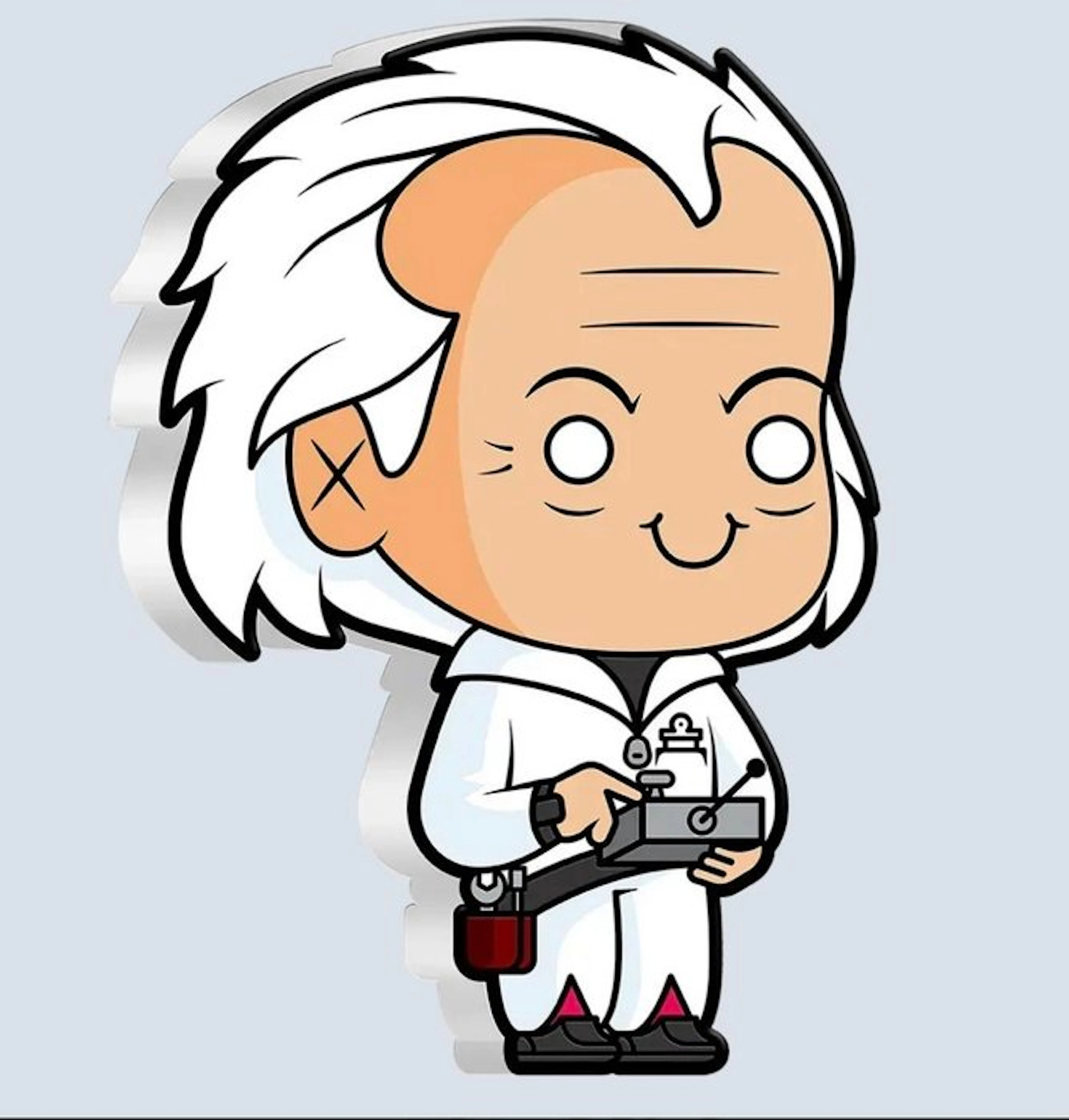 Niue. 2 Dollars 2021 Zurück in die Zukunft™ - Doc Brown - 1 Oz mit CoA und BOX