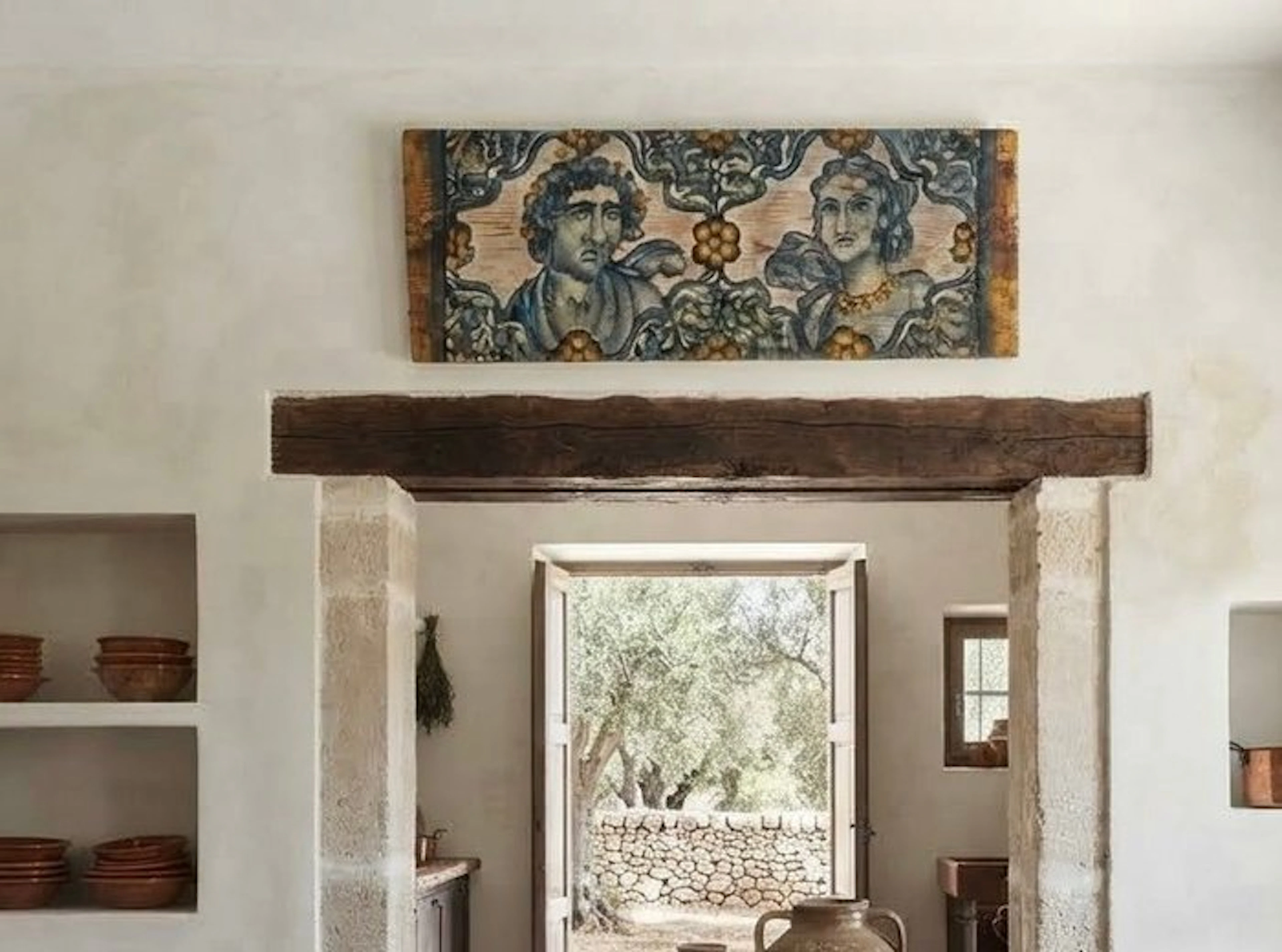 Decorative ornament - Italy - Overdoor panel